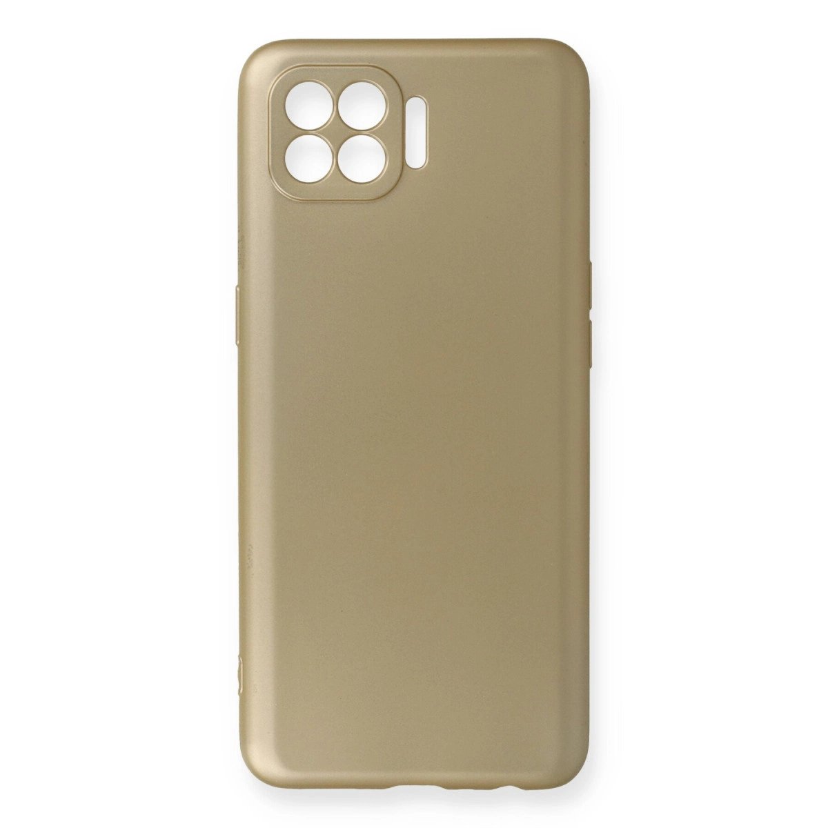 Oppo Reno 4 Lite Kılıf First Silikon - Gold Oppo Reno 4 Lite Kılıf First Silikon - Gold