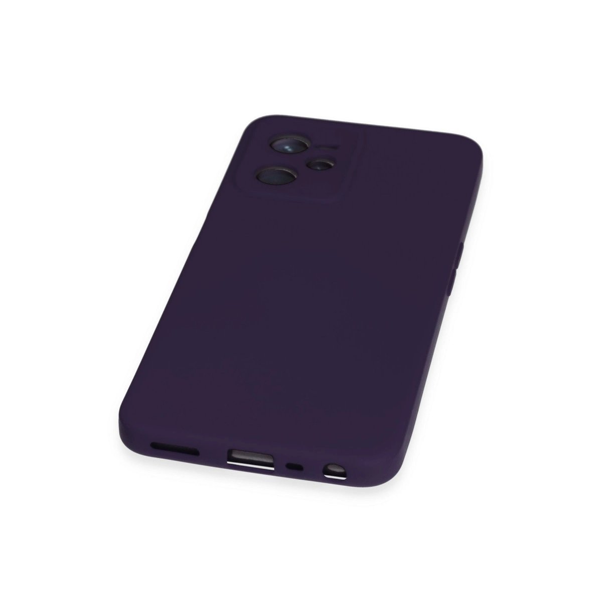 Realme C35 Kılıf Nano İçi Kadife Silikon - Mor Realme C35 Kılıf Nano İçi Kadife Silikon - Mor