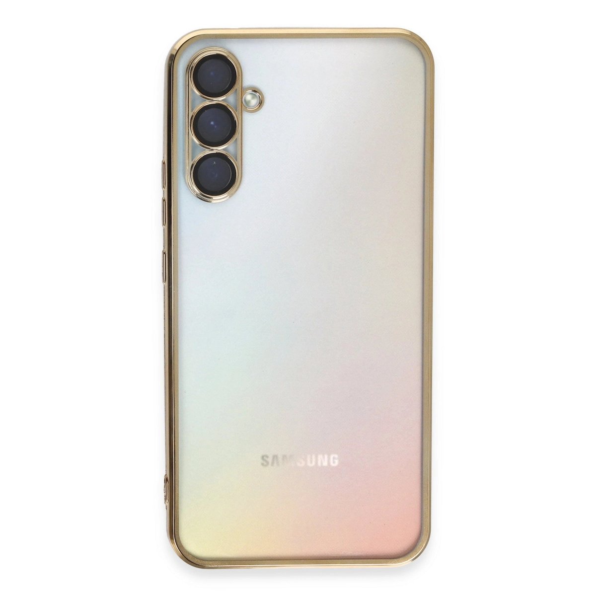 Samsung Galaxy A54 5g Kılıf Razer Lensli Silikon - Gold Samsung Galaxy A54 5g Kılıf Razer Lensli Silikon - Gold