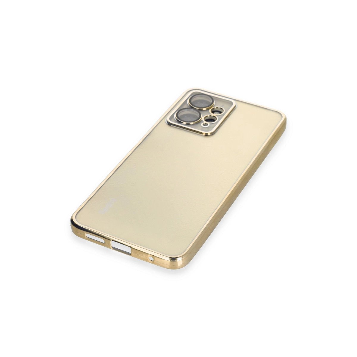 Xiaomi Redmi Note 12 4g Kılıf Razer Lensli Silikon - Gold Xiaomi Redmi Note 12 4g Kılıf Razer Lensli Silikon - Gold