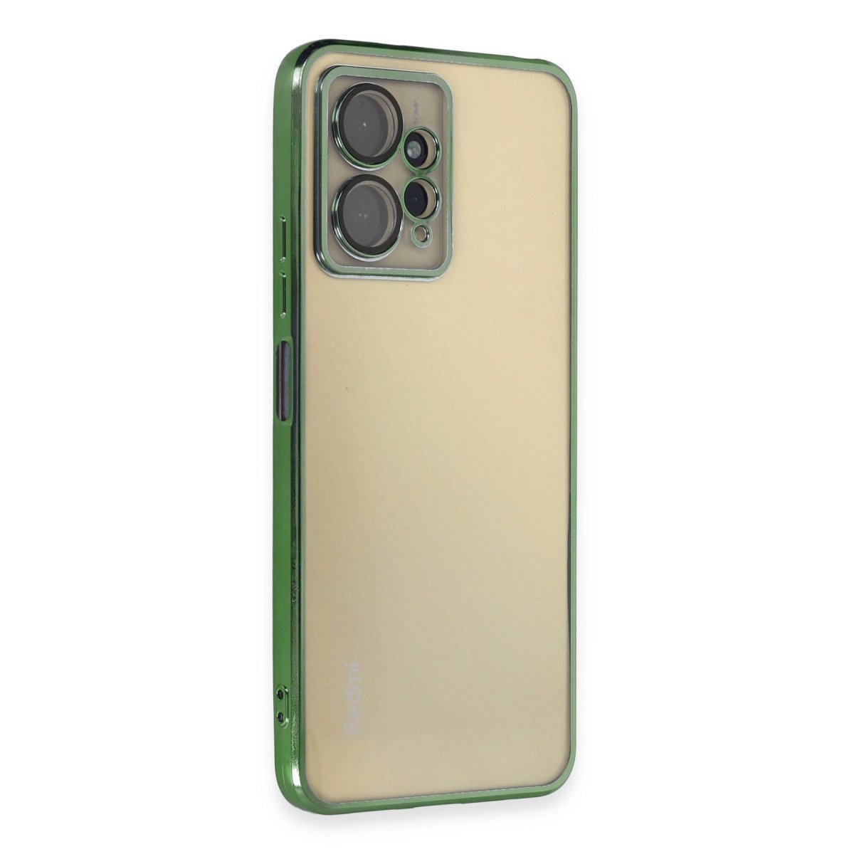 Xiaomi Redmi Note 12 4g Kılıf Razer Lensli Silikon - Yeşil Xiaomi Redmi Note 12 4g Kılıf Razer Lensli Silikon - Yeşil