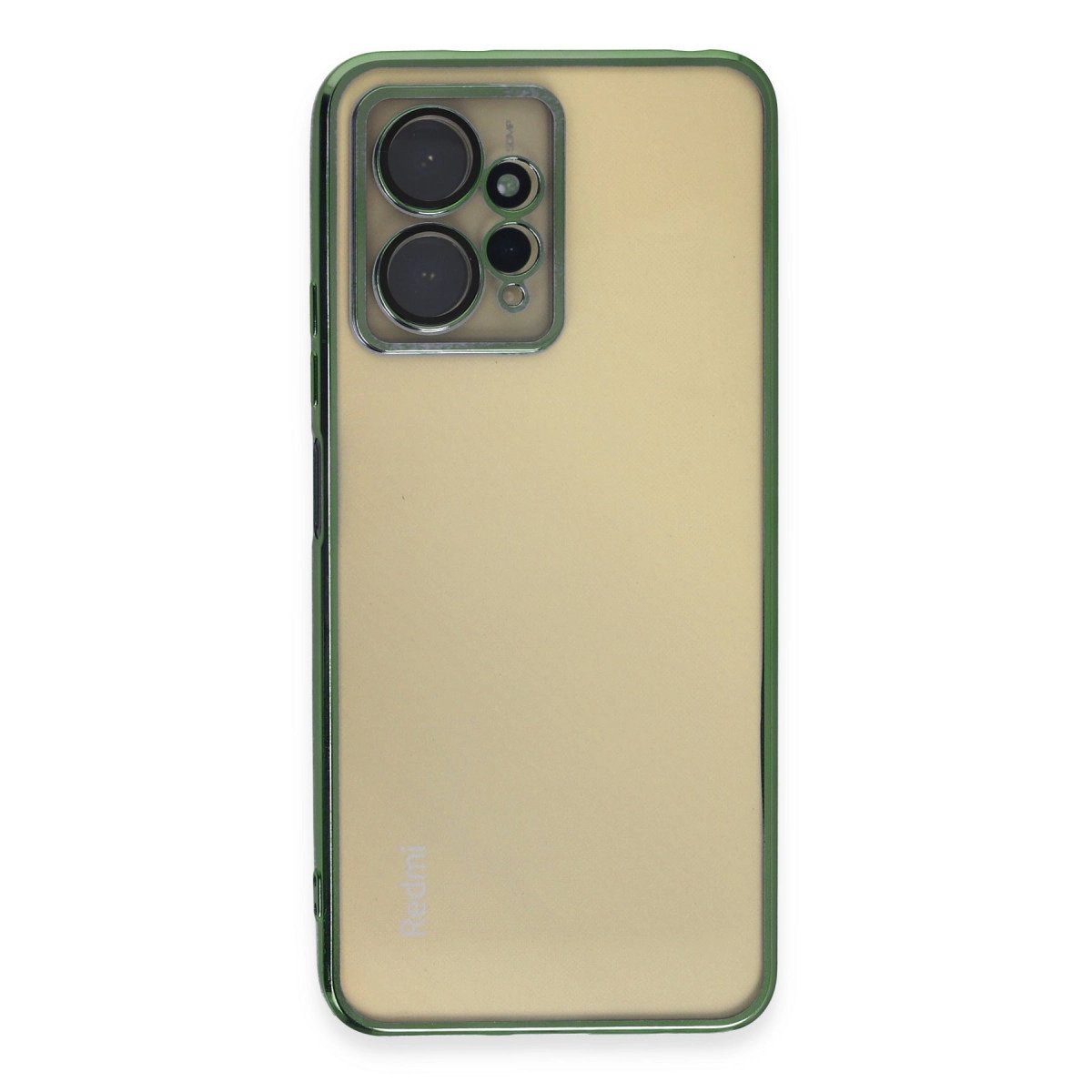 Xiaomi Redmi Note 12 4g Kılıf Razer Lensli Silikon - Yeşil Xiaomi Redmi Note 12 4g Kılıf Razer Lensli Silikon - Yeşil