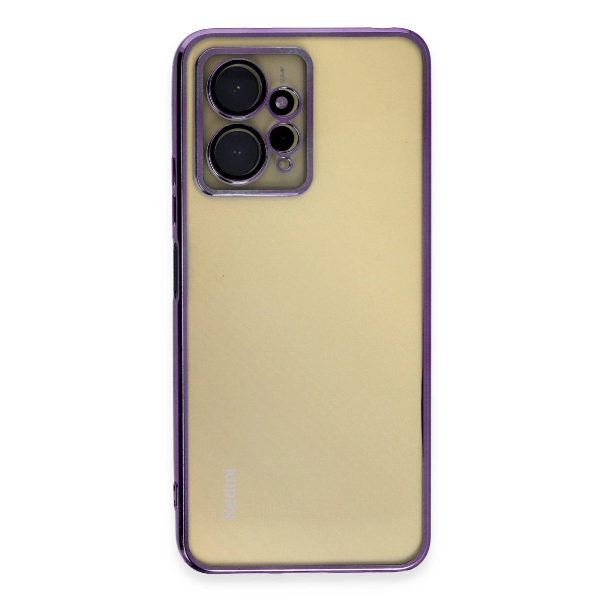 Xiaomi Redmi Note 12 4g Kılıf Razer Lensli Silikon - Mor Xiaomi Redmi Note 12 4g Kılıf Razer Lensli Silikon - Mor