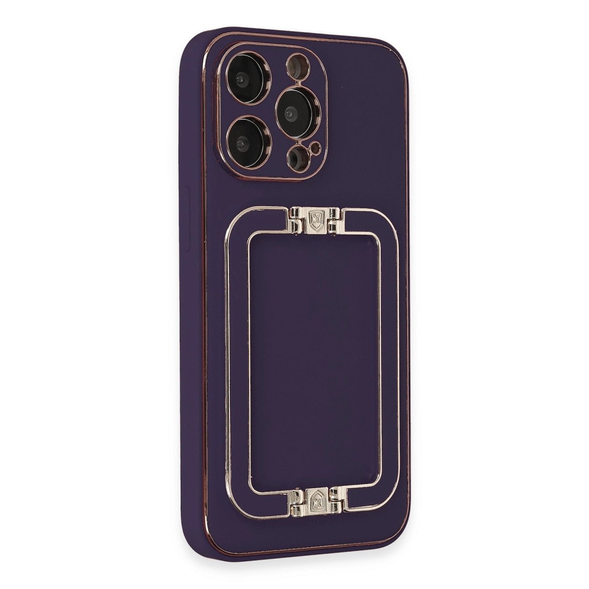 İphone 14 Pro Kılıf Coco Elit Kapak - Derin Mor