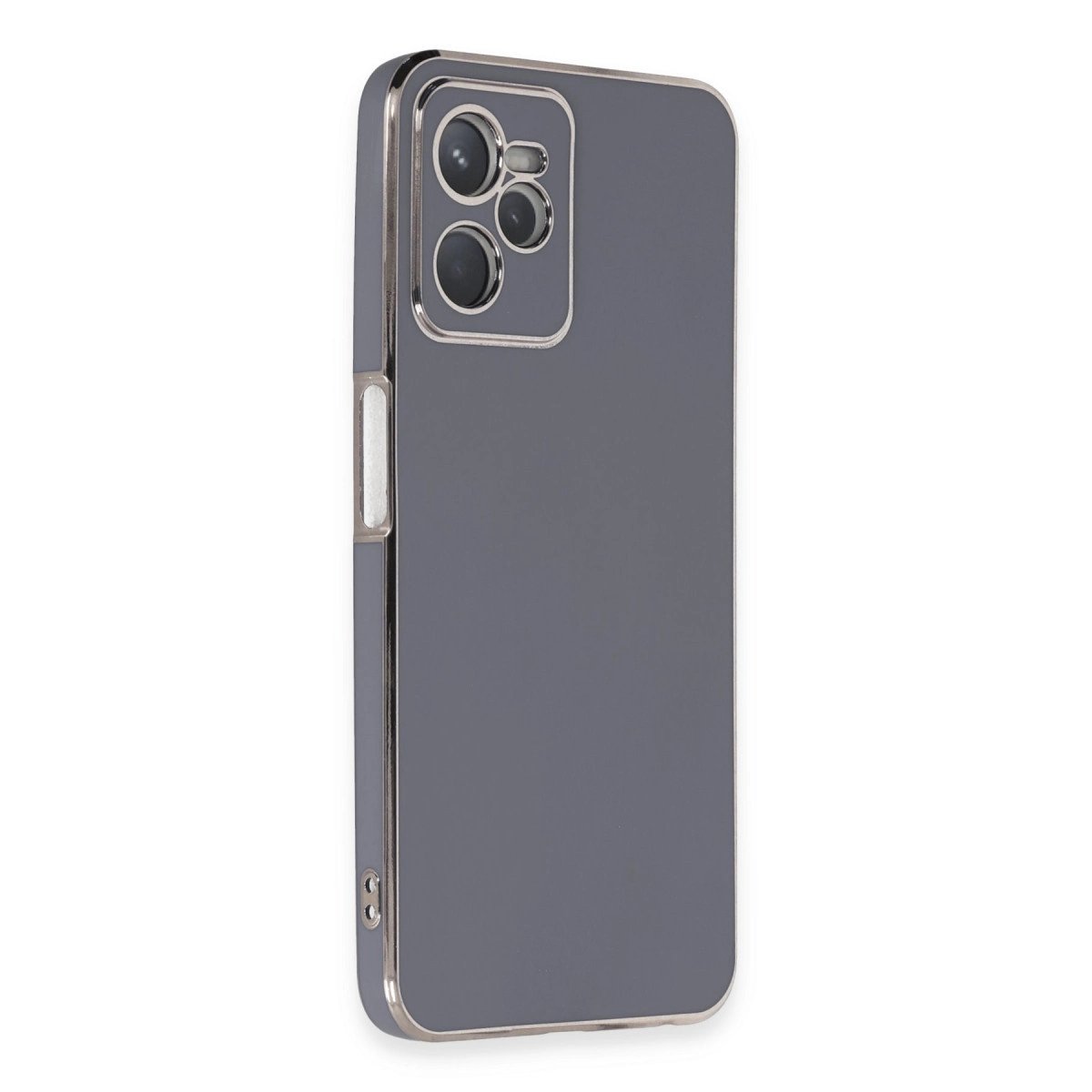Realme C35 Kılıf Volet Silikon - Mavi Realme C35 Kılıf Volet Silikon - Mavi