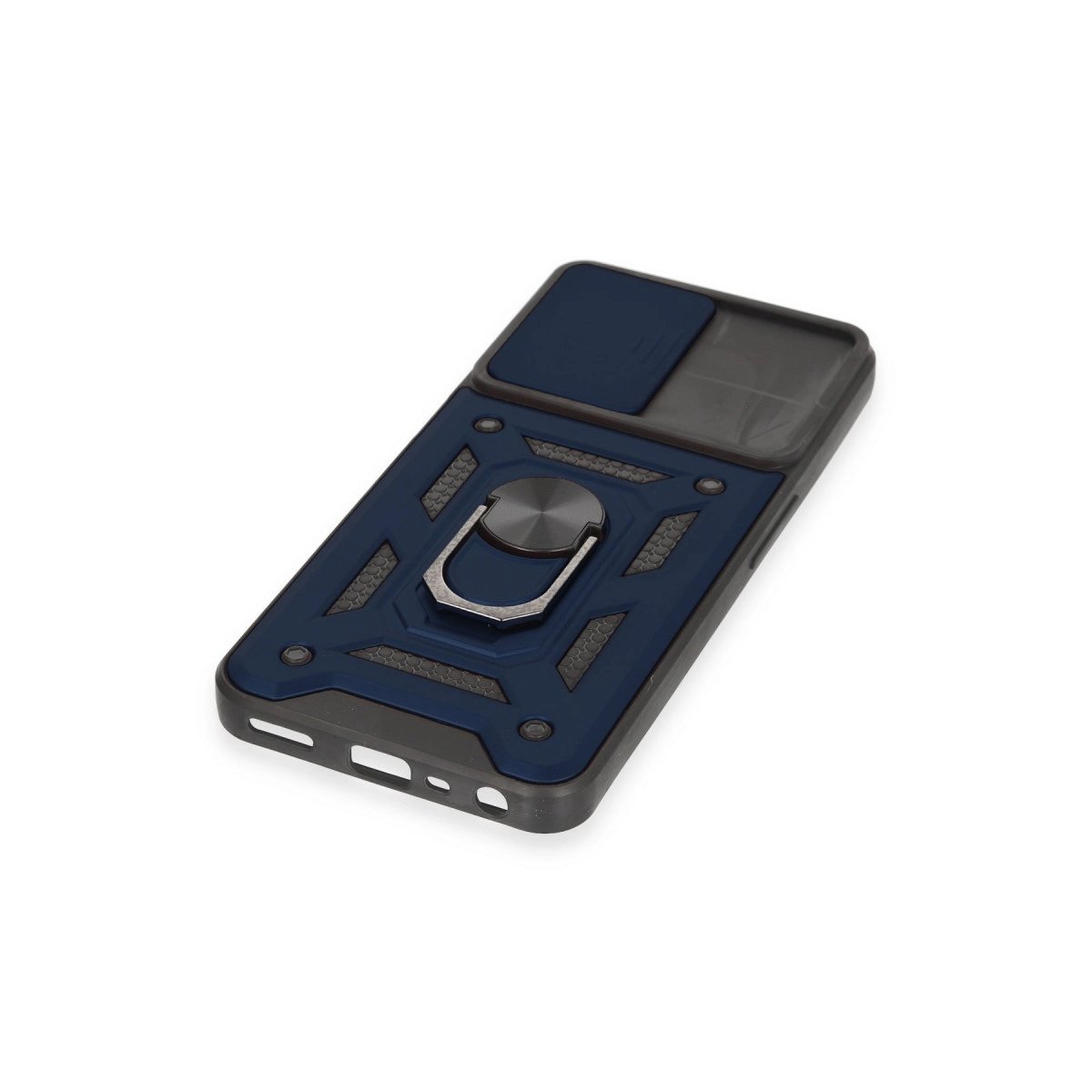 Realme C35 Kılıf Pars Lens Yüzüklü Silikon - Lacivert Realme C35 Kılıf Pars Lens Yüzüklü Silikon - Lacivert
