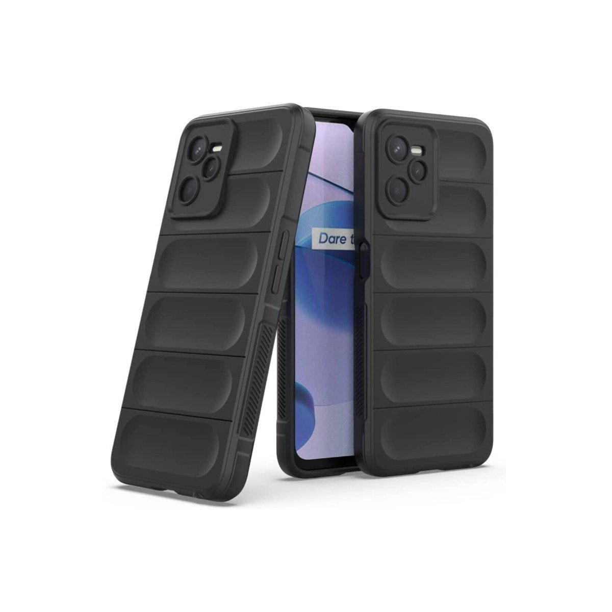 Realme C35 Kılıf Optimum Silikon - Siyah Realme C35 Kılıf Optimum Silikon - Siyah