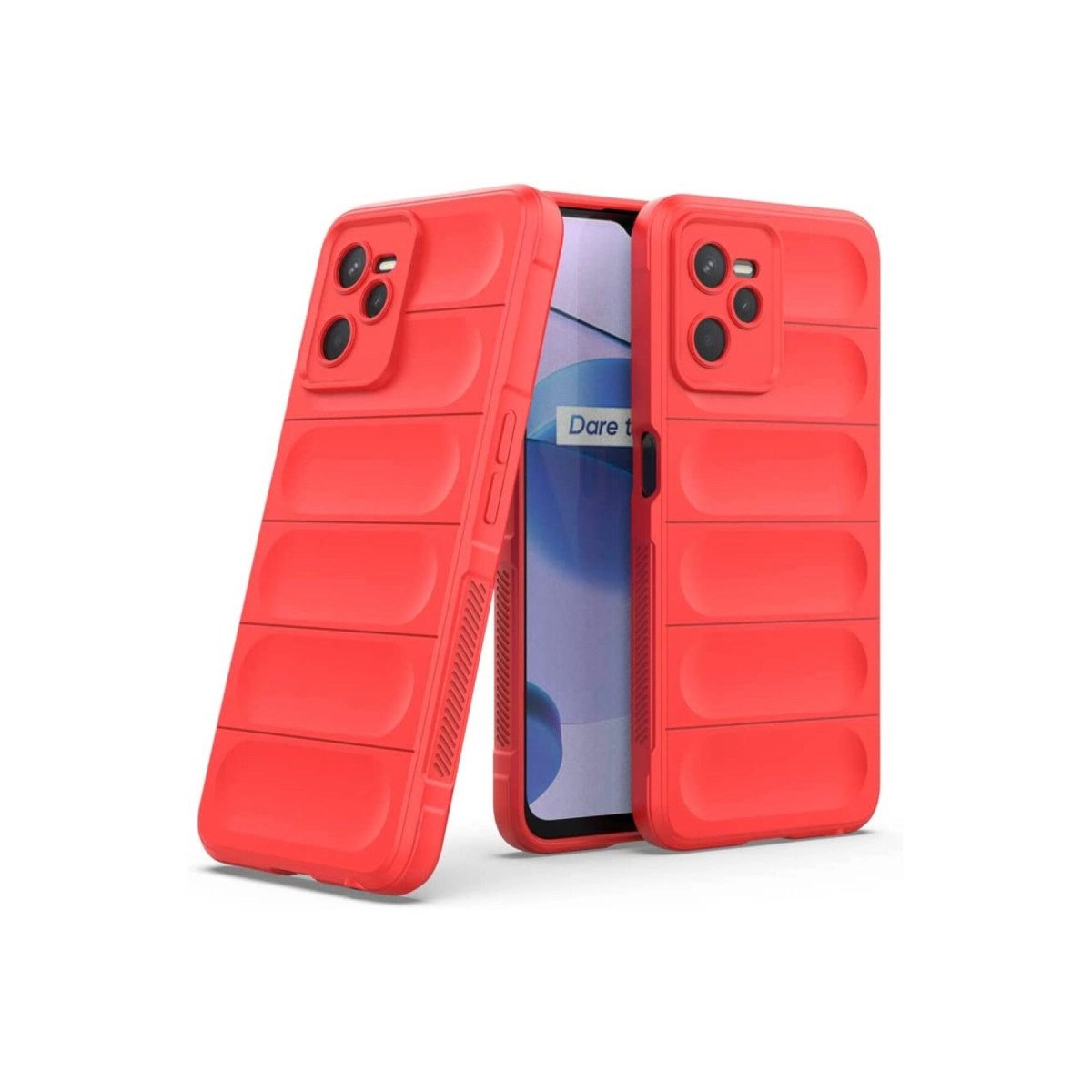 Realme C35 Kılıf Optimum Silikon - Kırmızı Realme C35 Kılıf Optimum Silikon - Kırmızı