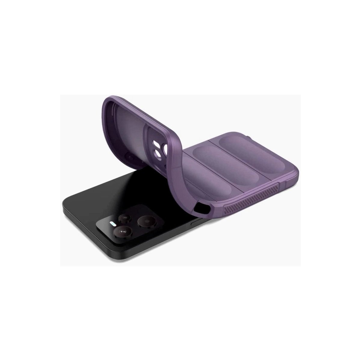 Realme C35 Kılıf Optimum Silikon - Mor Realme C35 Kılıf Optimum Silikon - Mor