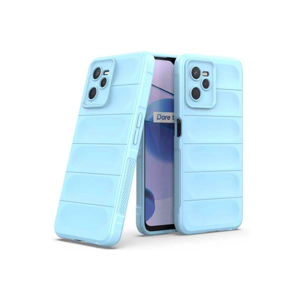 Realme C35 Kılıf Optimum Silikon - Sky Blue Realme C35 Kılıf Optimum Silikon - Sky Blue