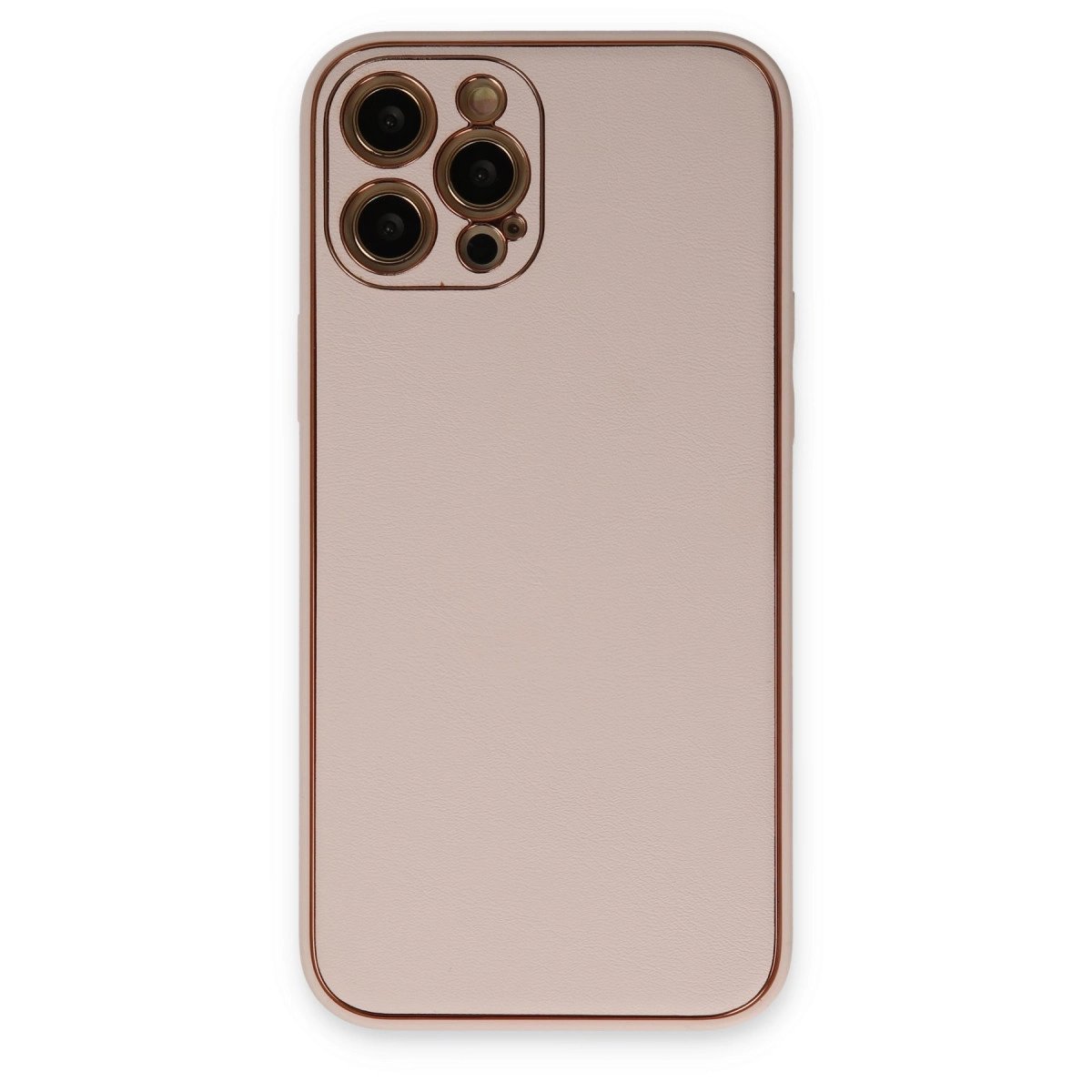 İphone 12 Pro Kılıf Coco Deri Silikon Kapak - Pudra İphone 12 Pro Kılıf Coco Deri Silikon Kapak - Pudra