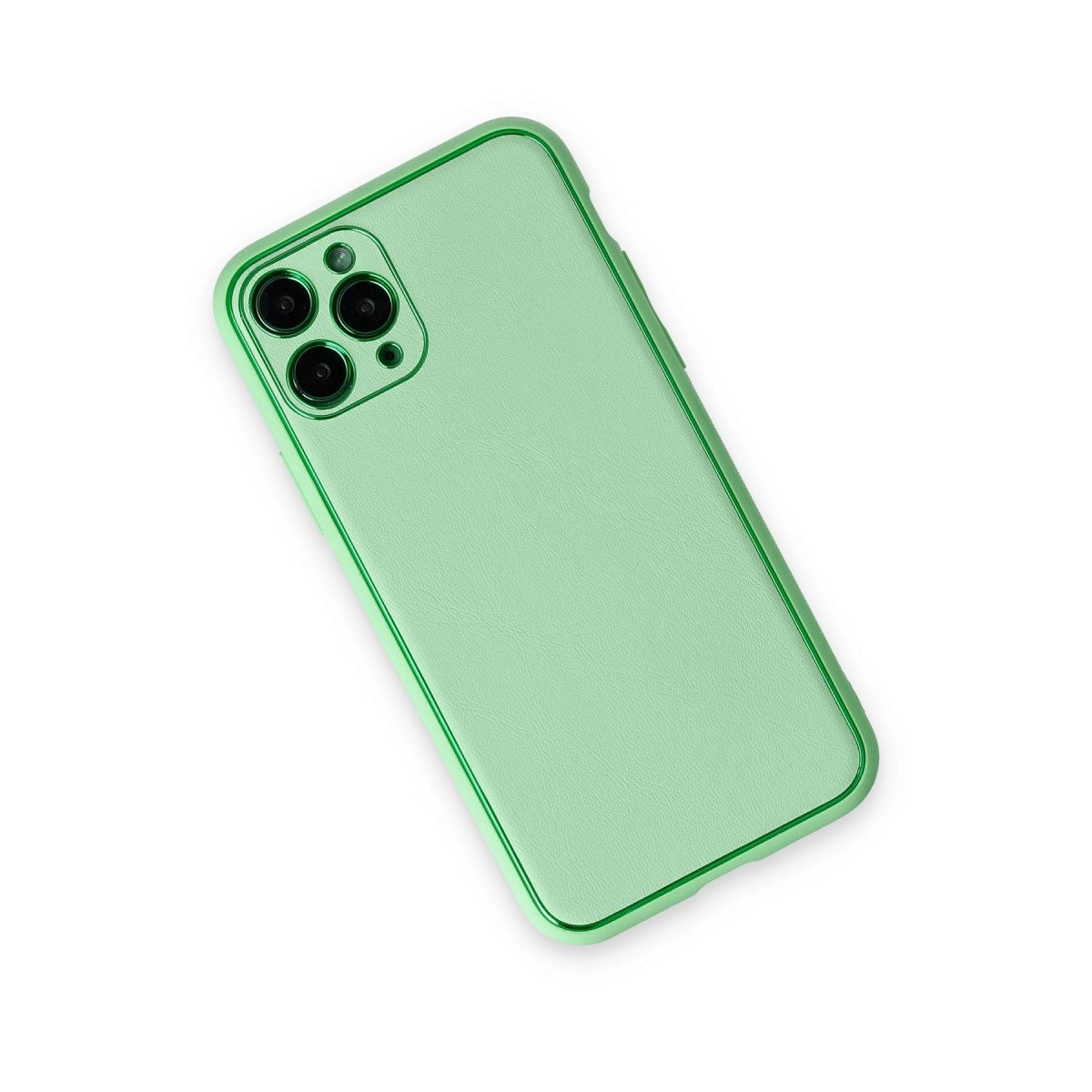 İphone 11 Pro Kılıf Coco Deri Silikon Kapak - Açık Yeşil İphone 11 Pro Kılıf Coco Deri Silikon Kapak - Açık Yeşil