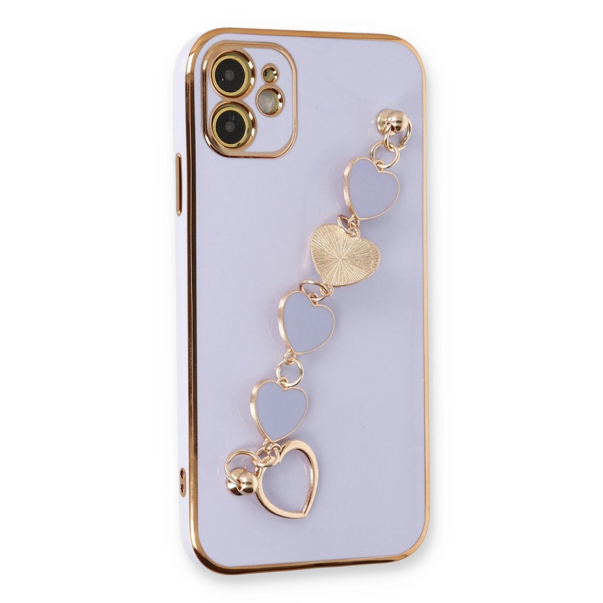 İphone 12 Kılıf Esila Silikon - Lila İphone 12 Kılıf Esila Silikon - Lila
