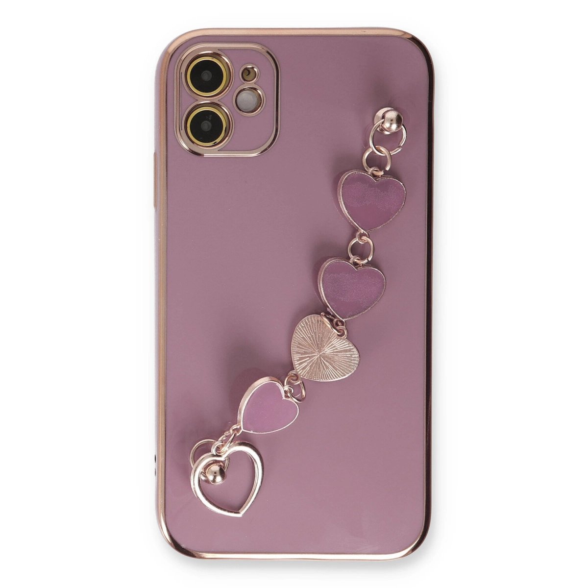 İphone 12 Kılıf Esila Silikon - Mor