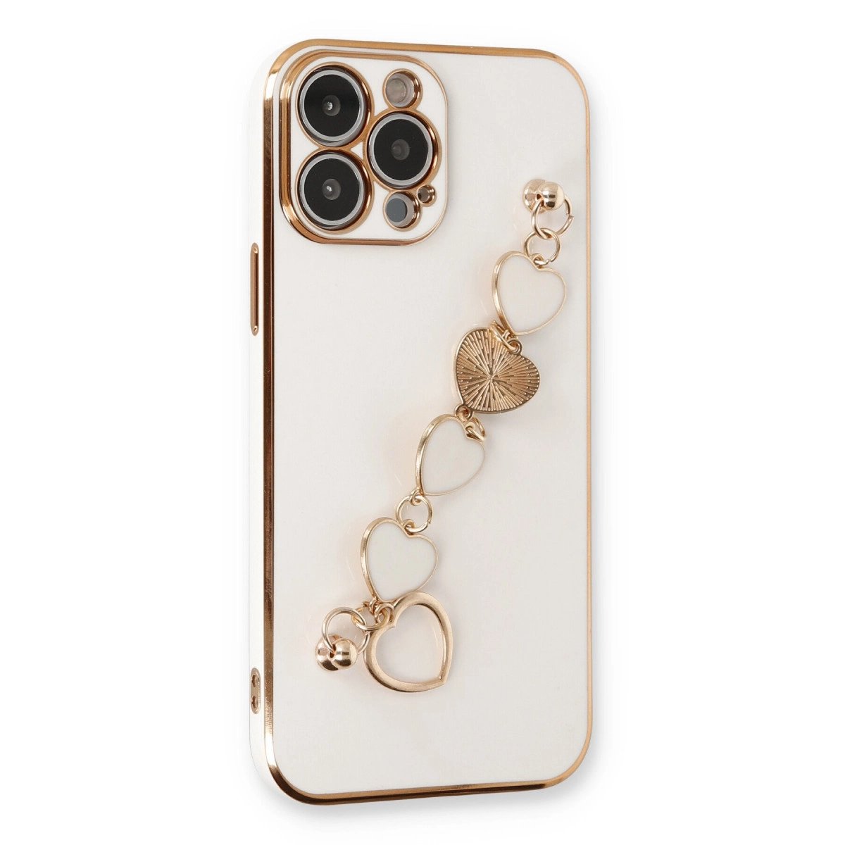 İphone 13 Pro Kılıf Esila Silikon - Beyaz