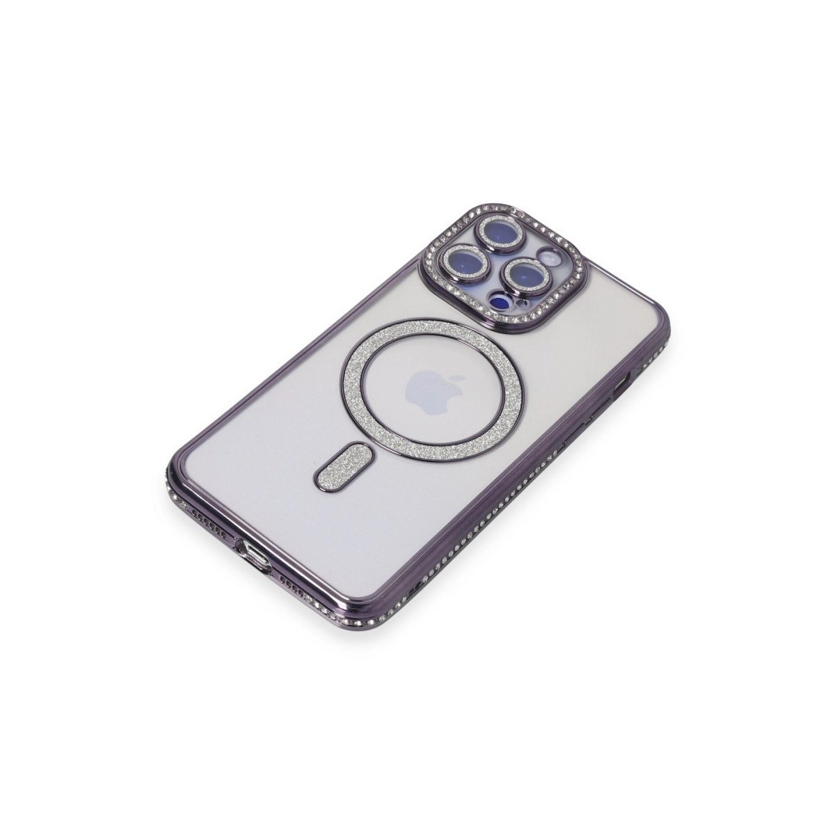 İphone 14 Pro Kılıf Joke Simli Magneticsafe Kılıf - Derin Mor İphone 14 Pro Kılıf Joke Simli Magneticsafe Kılıf - Derin Mor