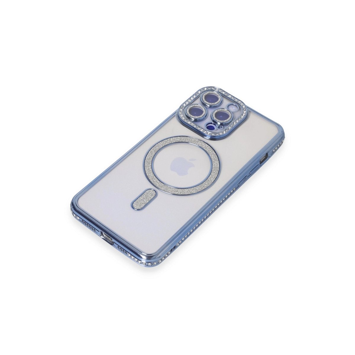 İphone 14 Pro Kılıf Joke Simli Magneticsafe Kılıf - Mavi İphone 14 Pro Kılıf Joke Simli Magneticsafe Kılıf - Mavi