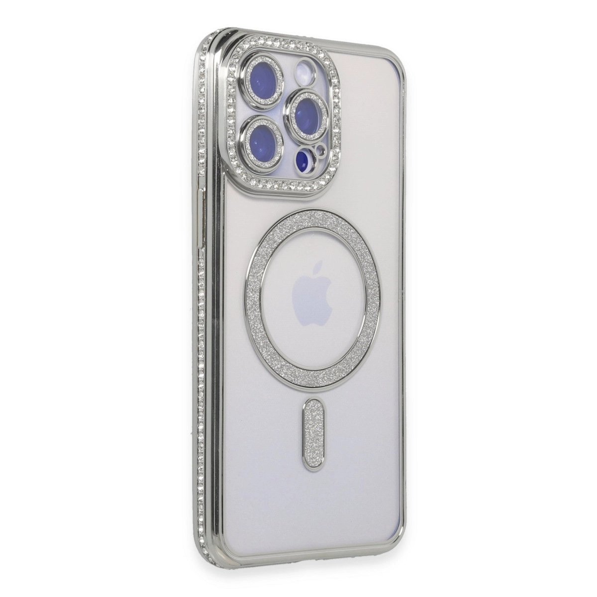 İphone 14 Pro Max Kılıf Joke Simli Magneticsafe Kılıf - Gümüş İphone 14 Pro Max Kılıf Joke Simli Magneticsafe Kılıf - Gümüş