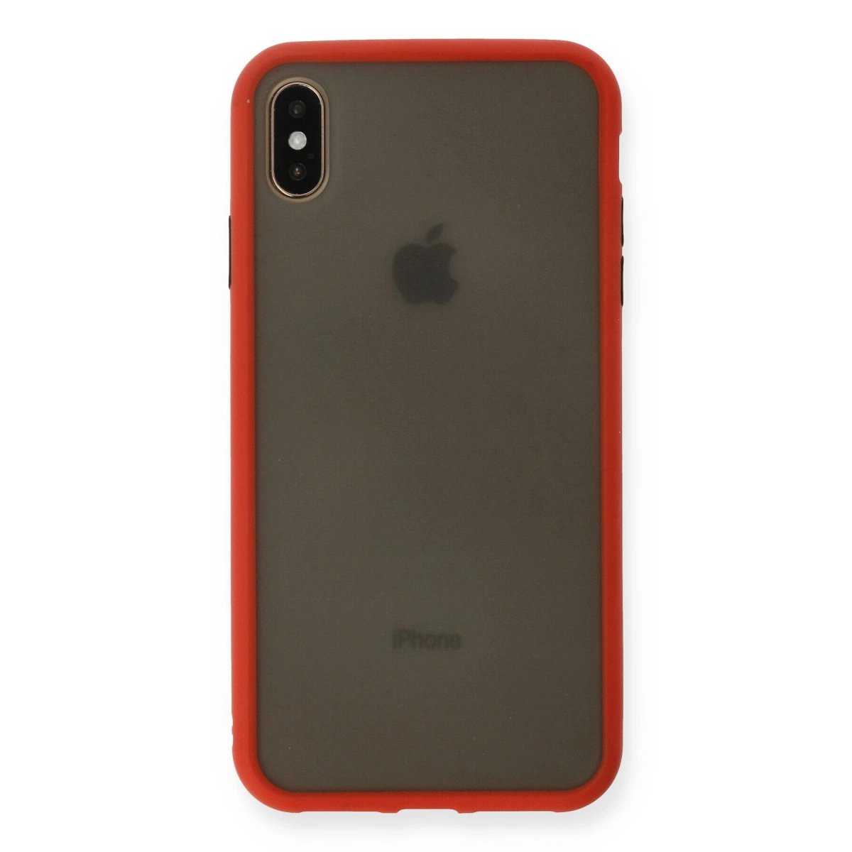İphone Xs Max Kılıf Montreal Silikon Kapak - Kırmızı İphone Xs Max Kılıf Montreal Silikon Kapak - Kırmızı