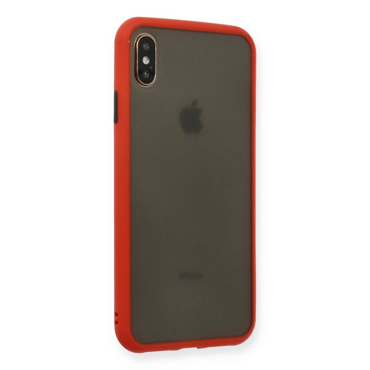 İphone Xs Max Kılıf Montreal Silikon Kapak - Kırmızı İphone Xs Max Kılıf Montreal Silikon Kapak - Kırmızı