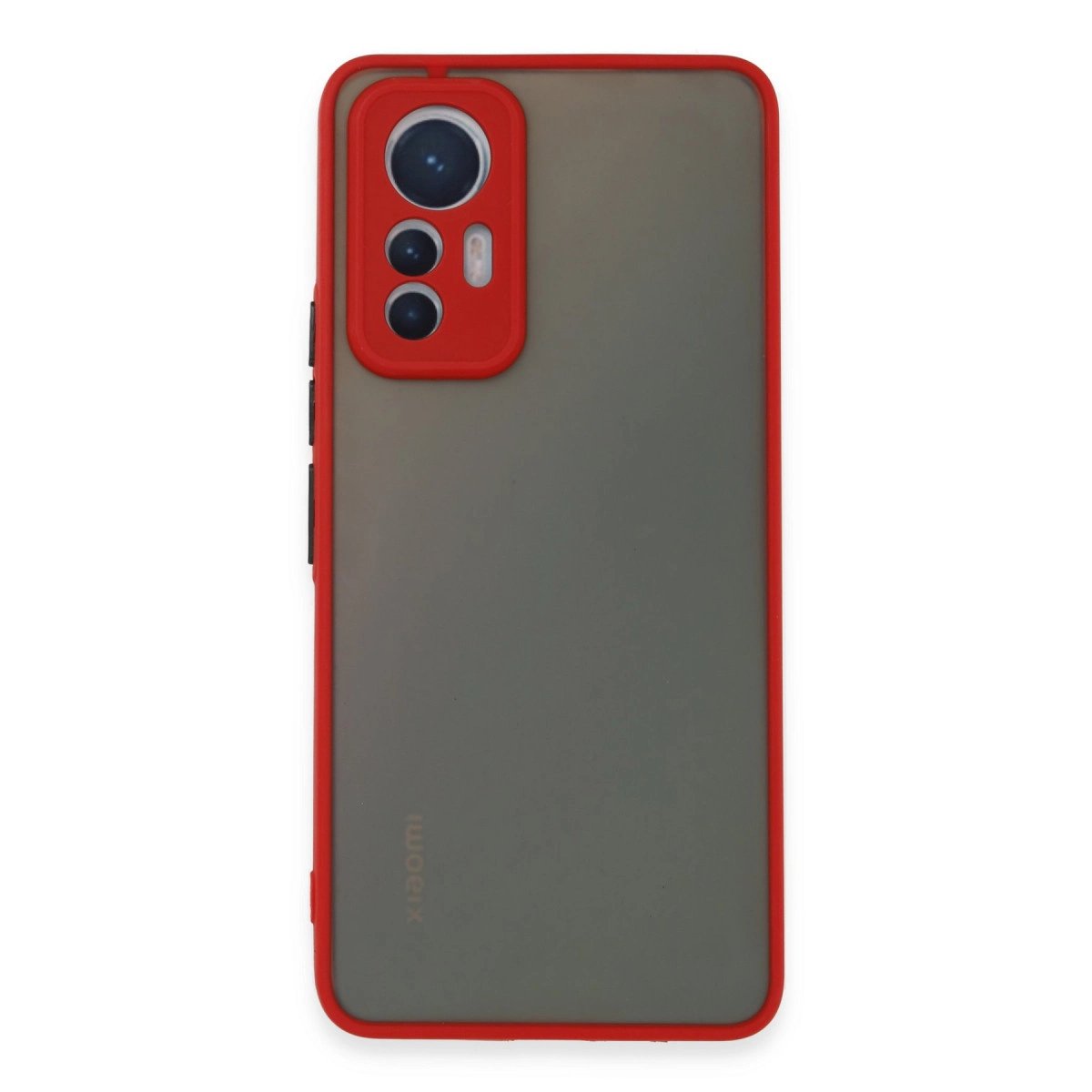Xiaomi Mi 12 Lite Kılıf Montreal Silikon Kapak - Kırmızı Xiaomi Mi 12 Lite Kılıf Montreal Silikon Kapak - Kırmızı