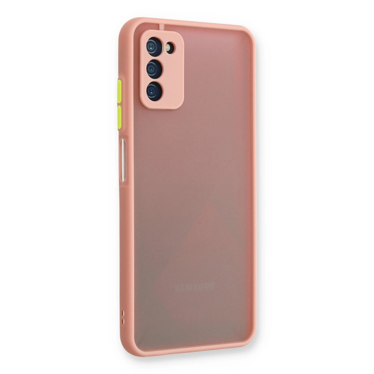 Samsung Galaxy A03s Kılıf Montreal Silikon Kapak - Pembe Samsung Galaxy A03s Kılıf Montreal Silikon Kapak - Pembe