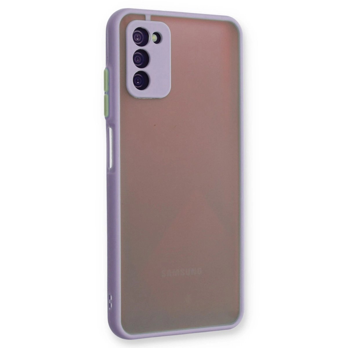 Samsung Galaxy A03s Kılıf Montreal Silikon Kapak - Mor Samsung Galaxy A03s Kılıf Montreal Silikon Kapak - Mor