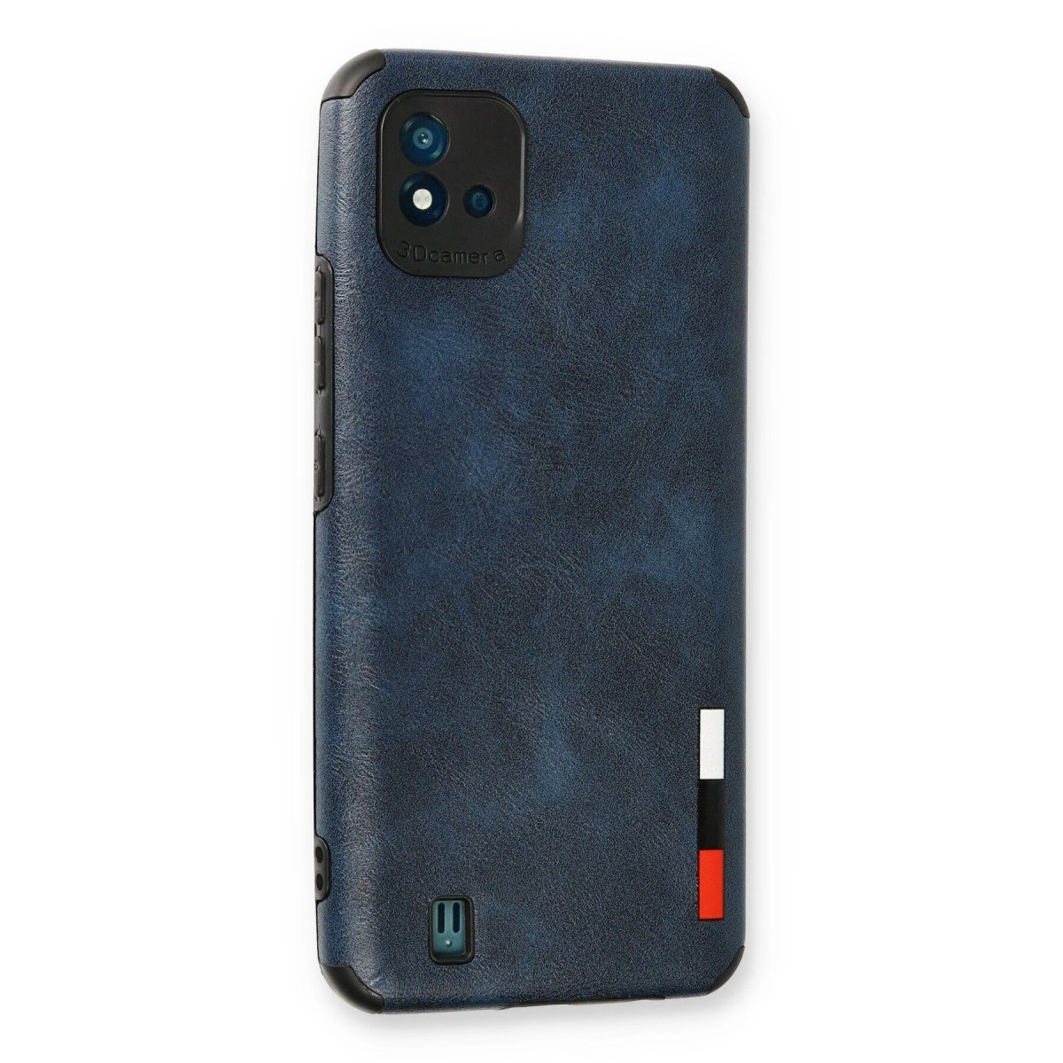 Realme C11 2021 Kılıf Loop Deri Silikon - Lacivert Realme C11 2021 Kılıf Loop Deri Silikon - Lacivert