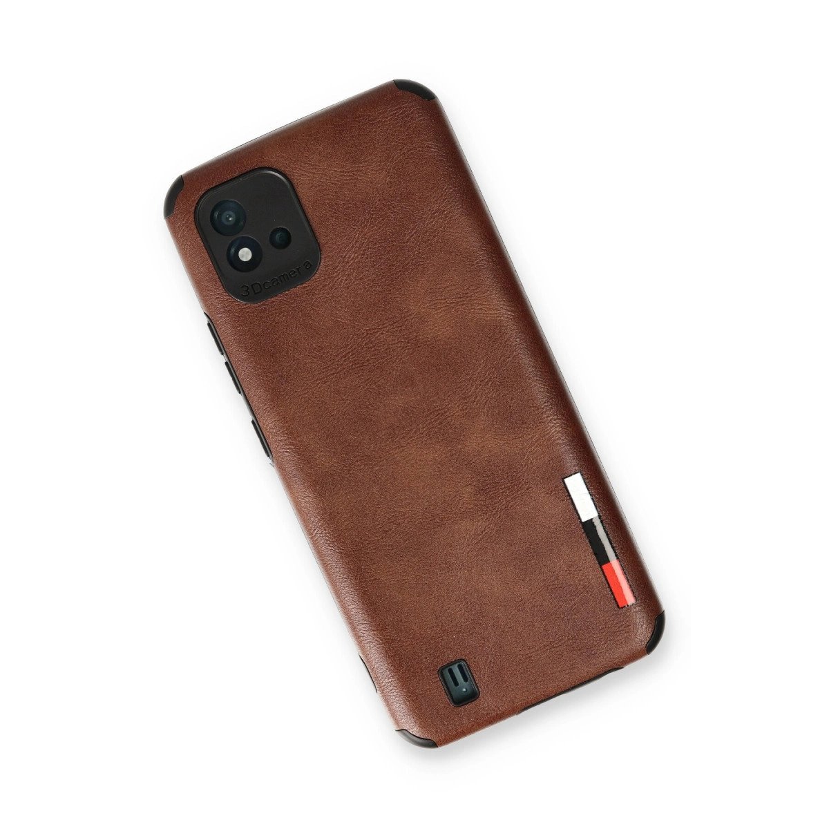 Realme C11 2021 Kılıf Loop Deri Silikon - Kahverengi Realme C11 2021 Kılıf Loop Deri Silikon - Kahverengi