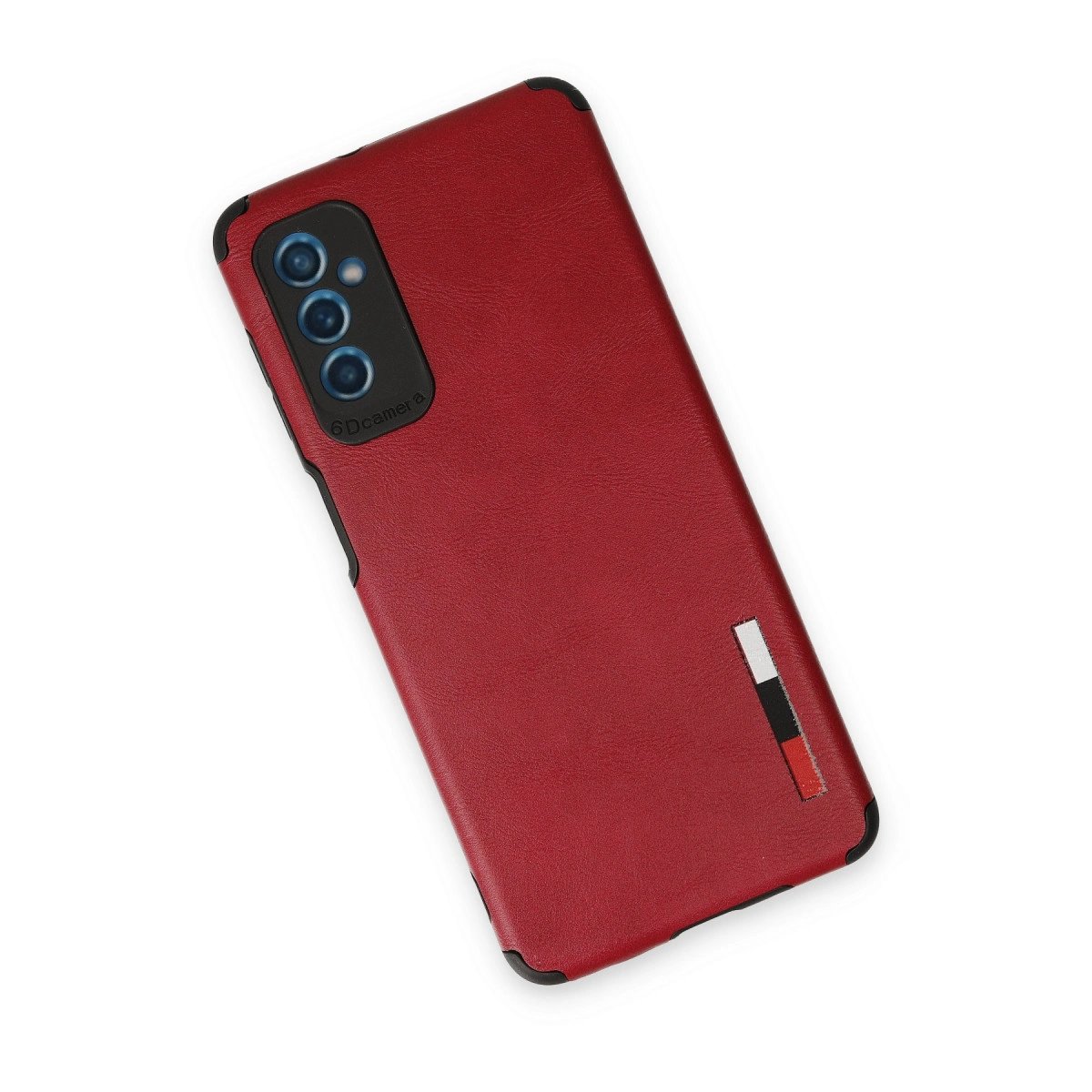 Samsung Galaxy M52 5g Kılıf Loop Deri Silikon - Kırmızı Samsung Galaxy M52 5g Kılıf Loop Deri Silikon - Kırmızı