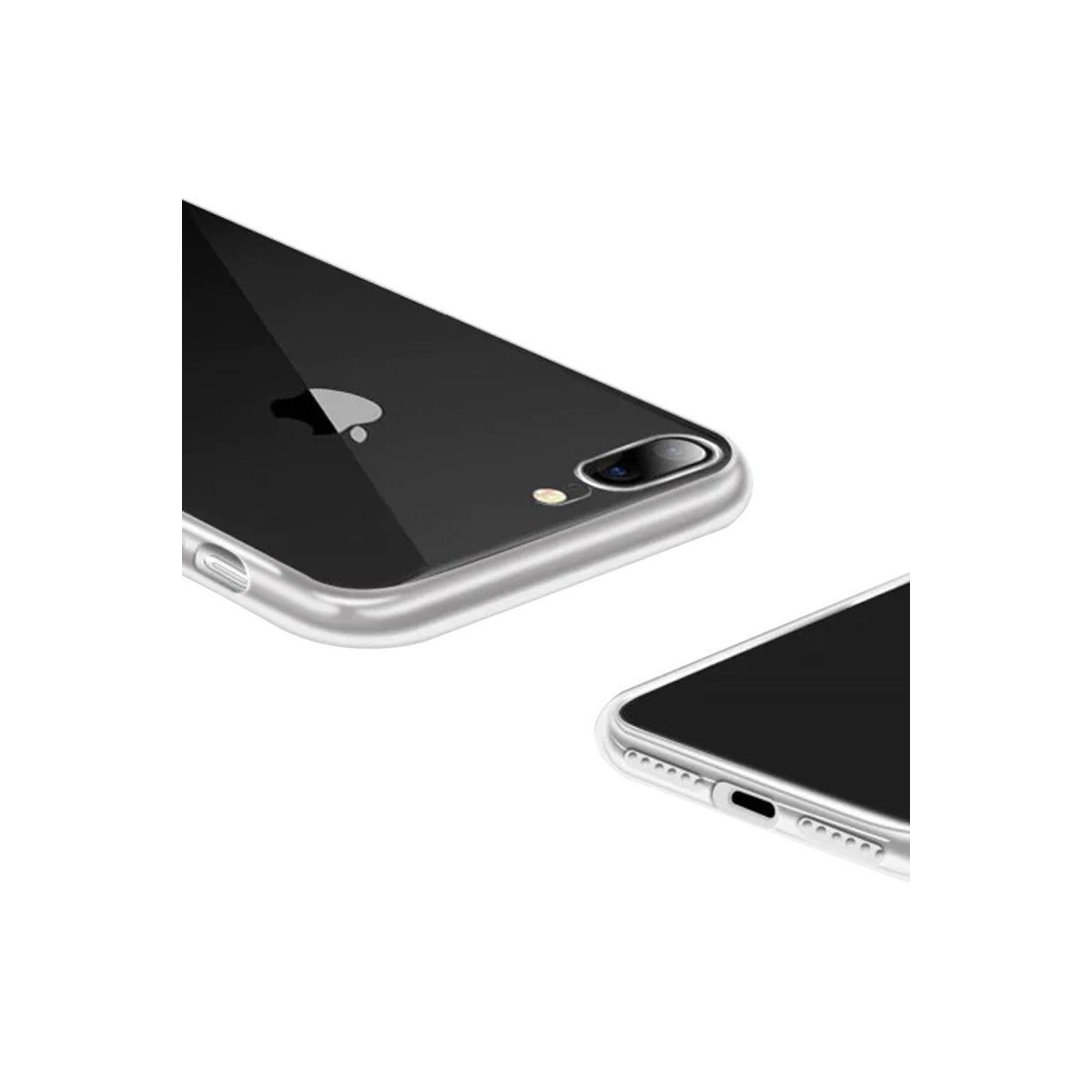 İphone 8 Plus Kılıf Lüx Şeffaf Silikon
