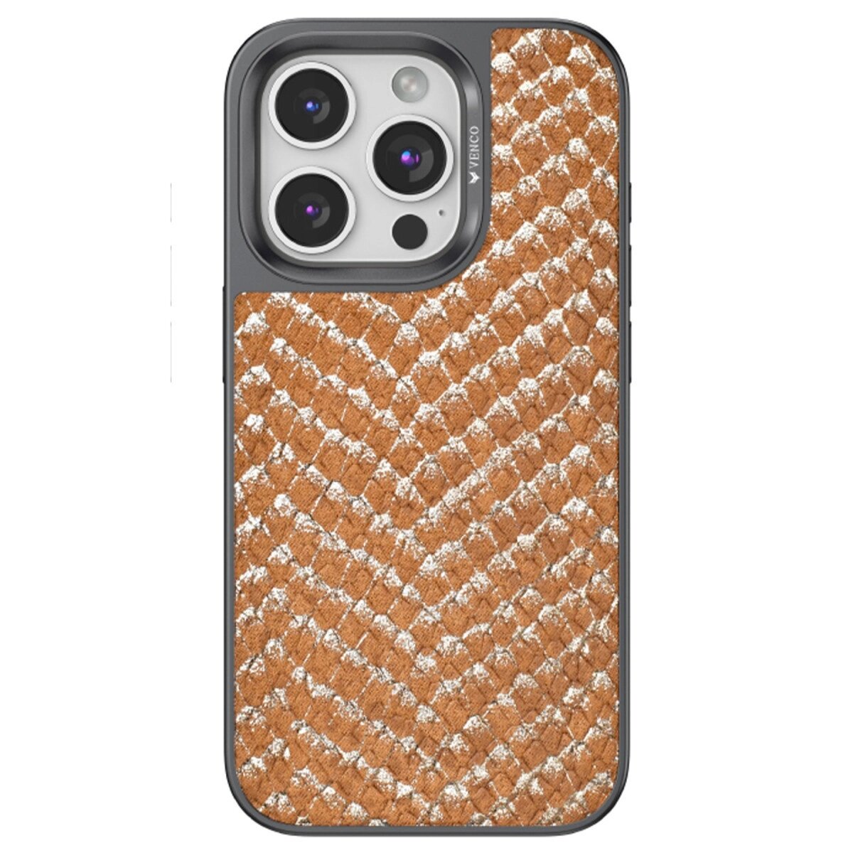 Venco İphone 14 Pro Viper Kapak - Kahverengi Venco İphone 14 Pro Viper Kapak - Kahverengi