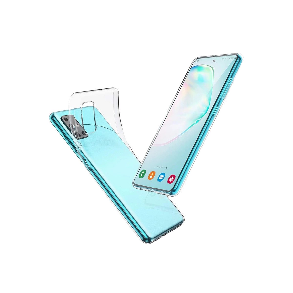 Samsung Galaxy A51 Kılıf Lüx Şeffaf Silikon Samsung Galaxy A51 Kılıf Lüx Şeffaf Silikon
