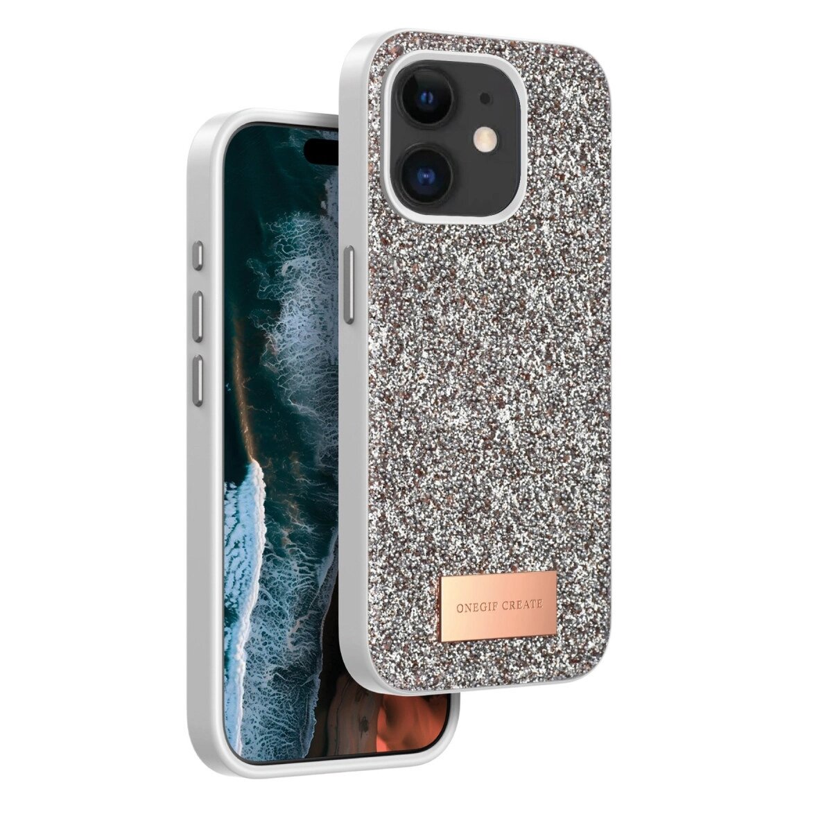 Onegif Apple İphone 11 Bright Simli Kapak - Gold Onegif Apple İphone 11 Bright Simli Kapak - Gold