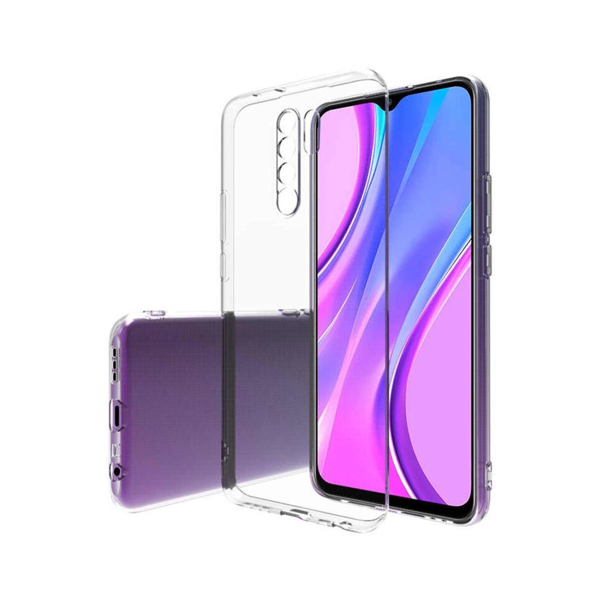 Xiaomi Redmi 9 Kılıf Lüx Şeffaf Silikon - Şeffaf Xiaomi Redmi 9 Kılıf Lüx Şeffaf Silikon - Şeffaf