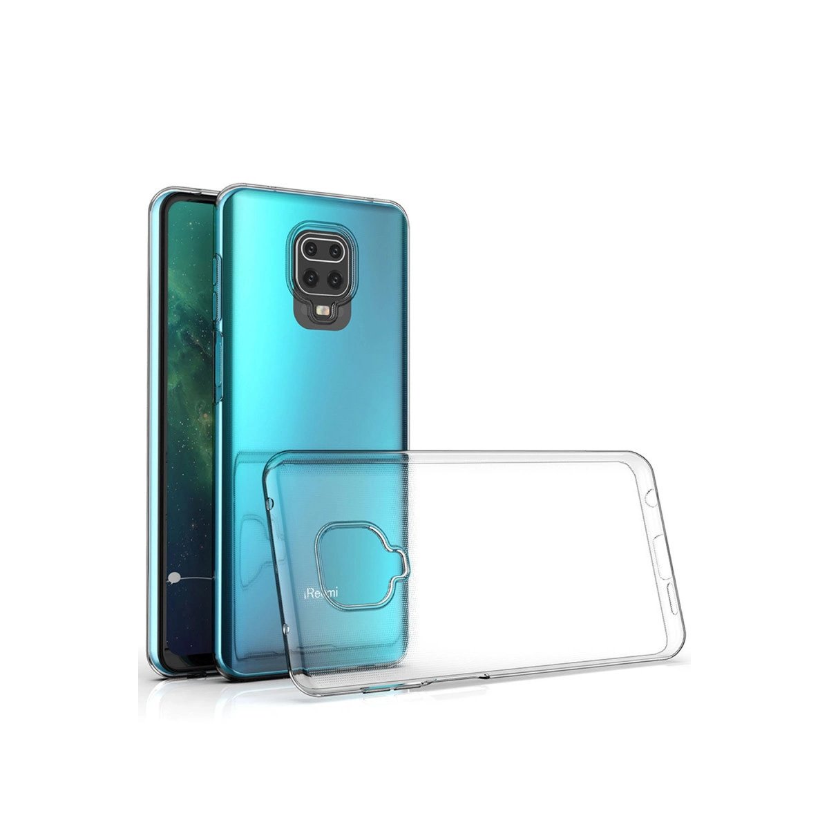 Xiaomi Redmi Note 9 Pro Kılıf Lüx Şeffaf Silikon - Şeffaf Xiaomi Redmi Note 9 Pro Kılıf Lüx Şeffaf Silikon - Şeffaf