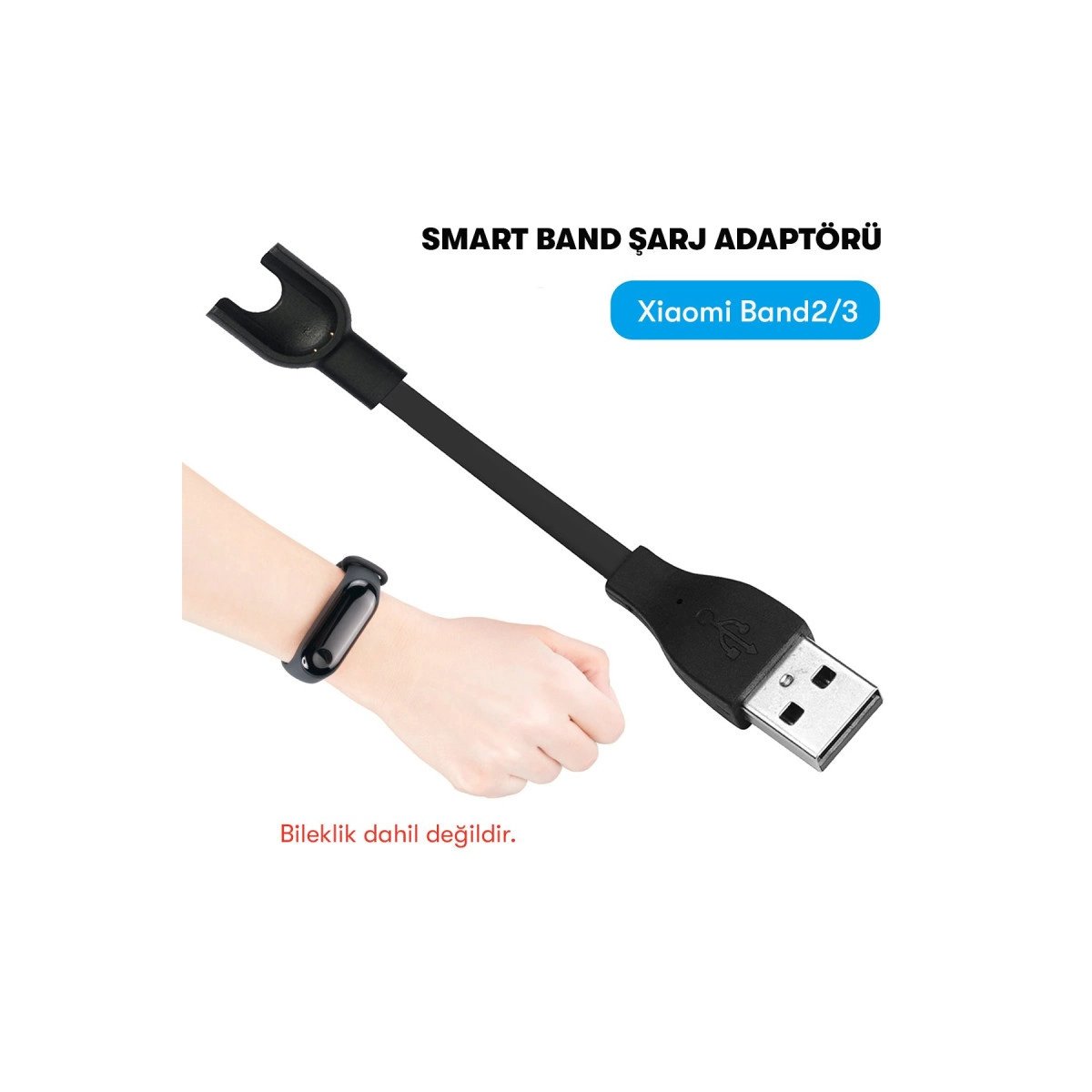 Mc03 Şarj Adaptörü Xiaomi Mi Band 2/3