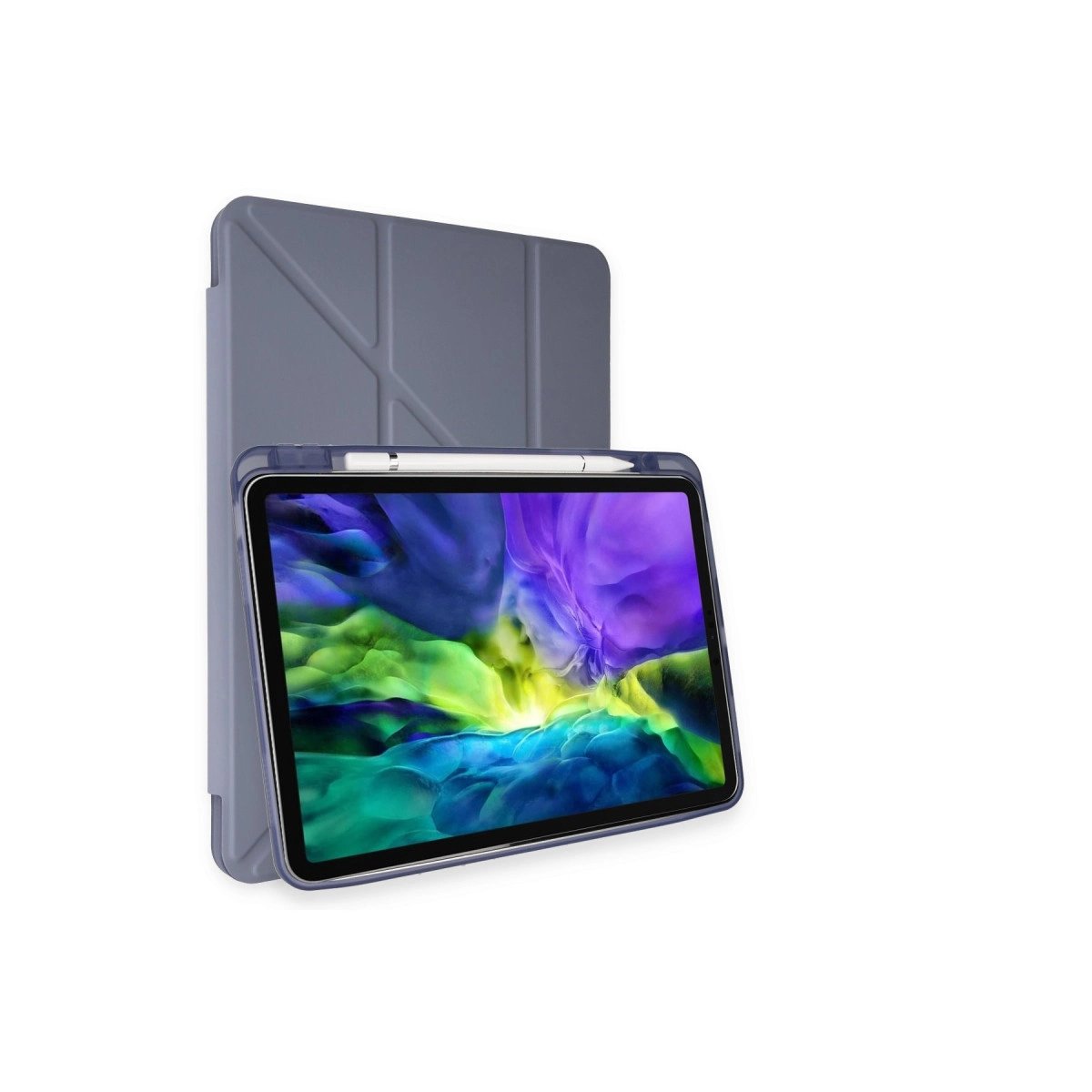 İpad Pro 11 (2018) Kılıf Kalemlikli Mars Tablet Kılıfı - Lavender İpad Pro 11 (2018) Kılıf Kalemlikli Mars Tablet Kılıfı - Lavender