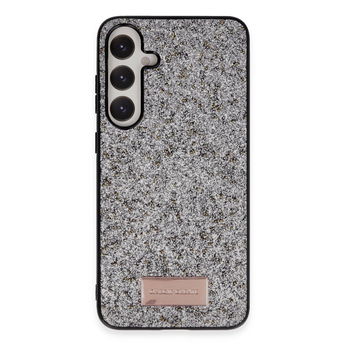 Onegif Samsung Galaxy A05s Bright Simli Kapak - Gümüş Onegif Samsung Galaxy A05s Bright Simli Kapak - Gümüş