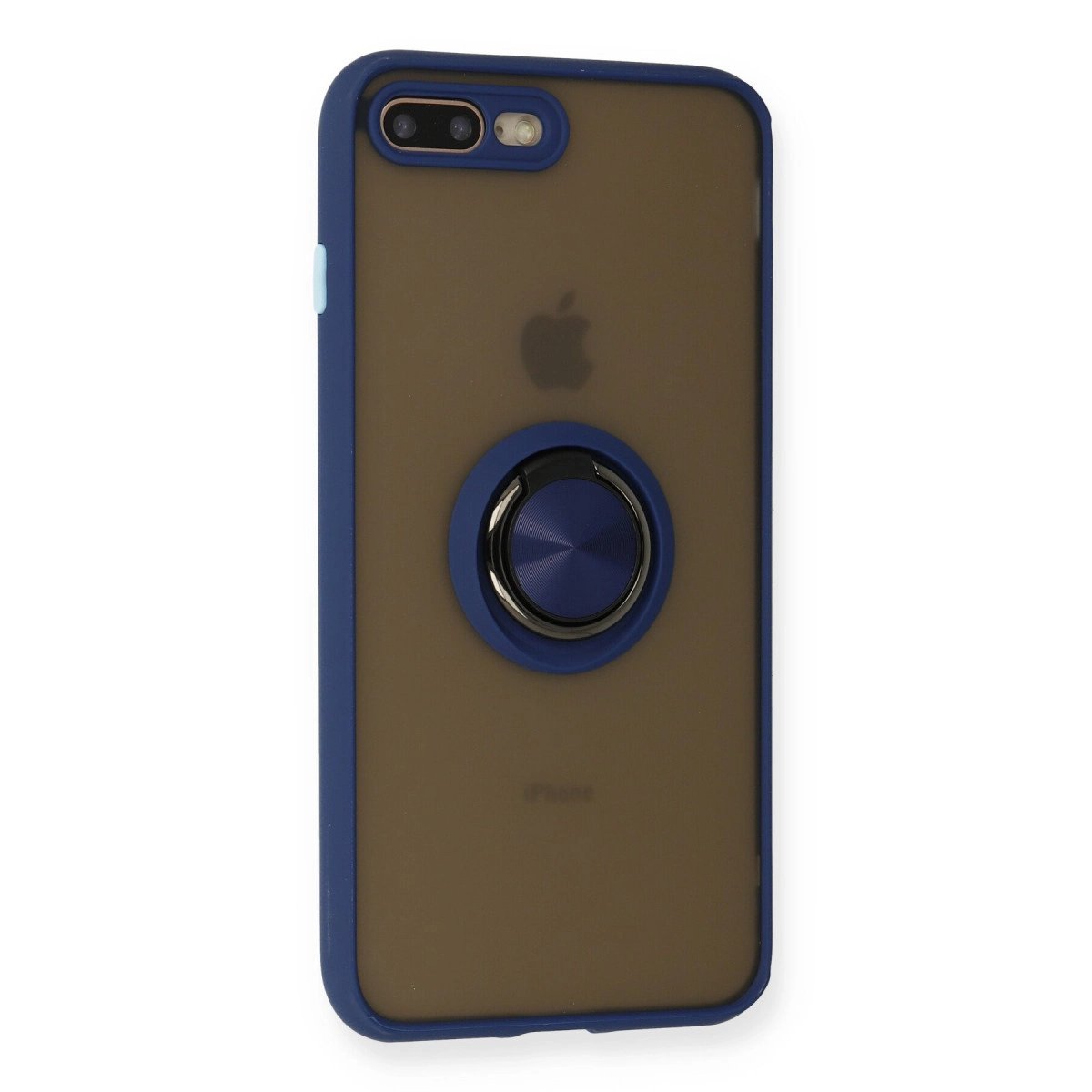 İphone 7 Plus Kılıf Montreal Yüzüklü Silikon Kapak - Lacivert İphone 7 Plus Kılıf Montreal Yüzüklü Silikon Kapak - Lacivert
