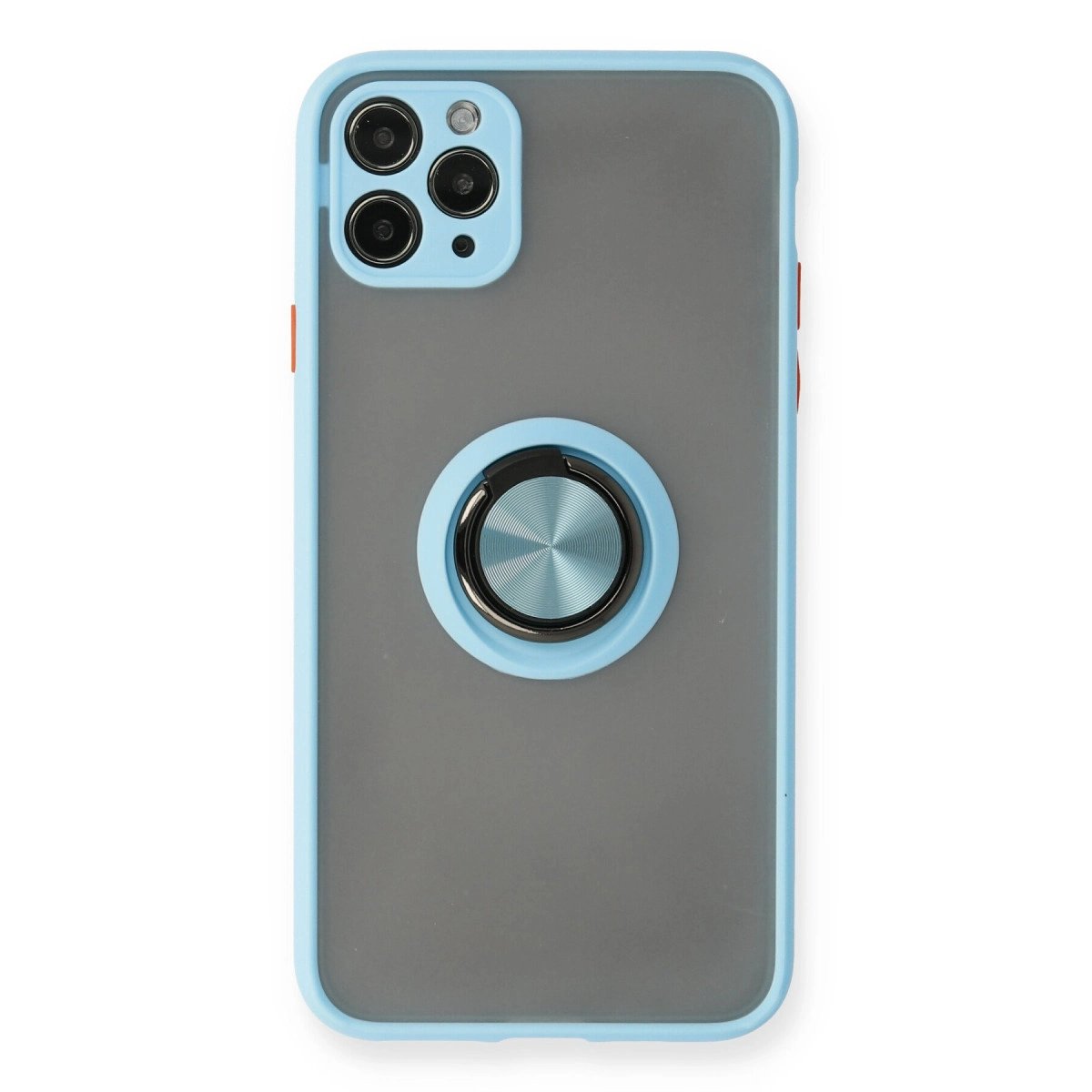 İphone 11 Pro Max Kılıf Montreal Yüzüklü Silikon Kapak - Buz Mavi İphone 11 Pro Max Kılıf Montreal Yüzüklü Silikon Kapak - Buz Mavi