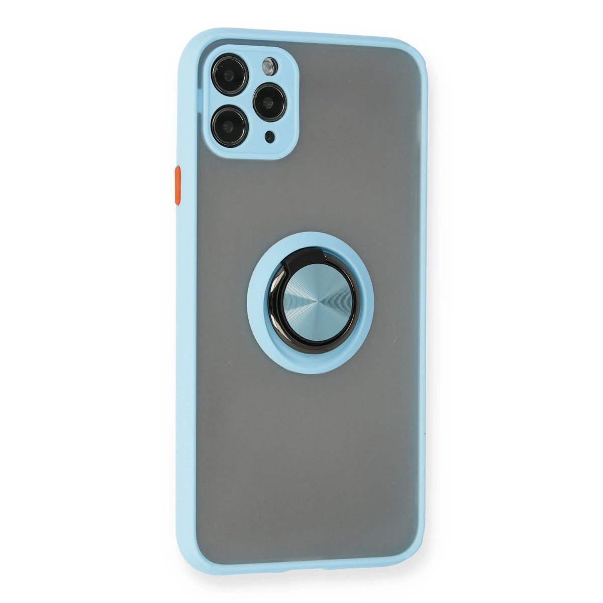 İphone 11 Pro Max Kılıf Montreal Yüzüklü Silikon Kapak - Buz Mavi İphone 11 Pro Max Kılıf Montreal Yüzüklü Silikon Kapak - Buz Mavi