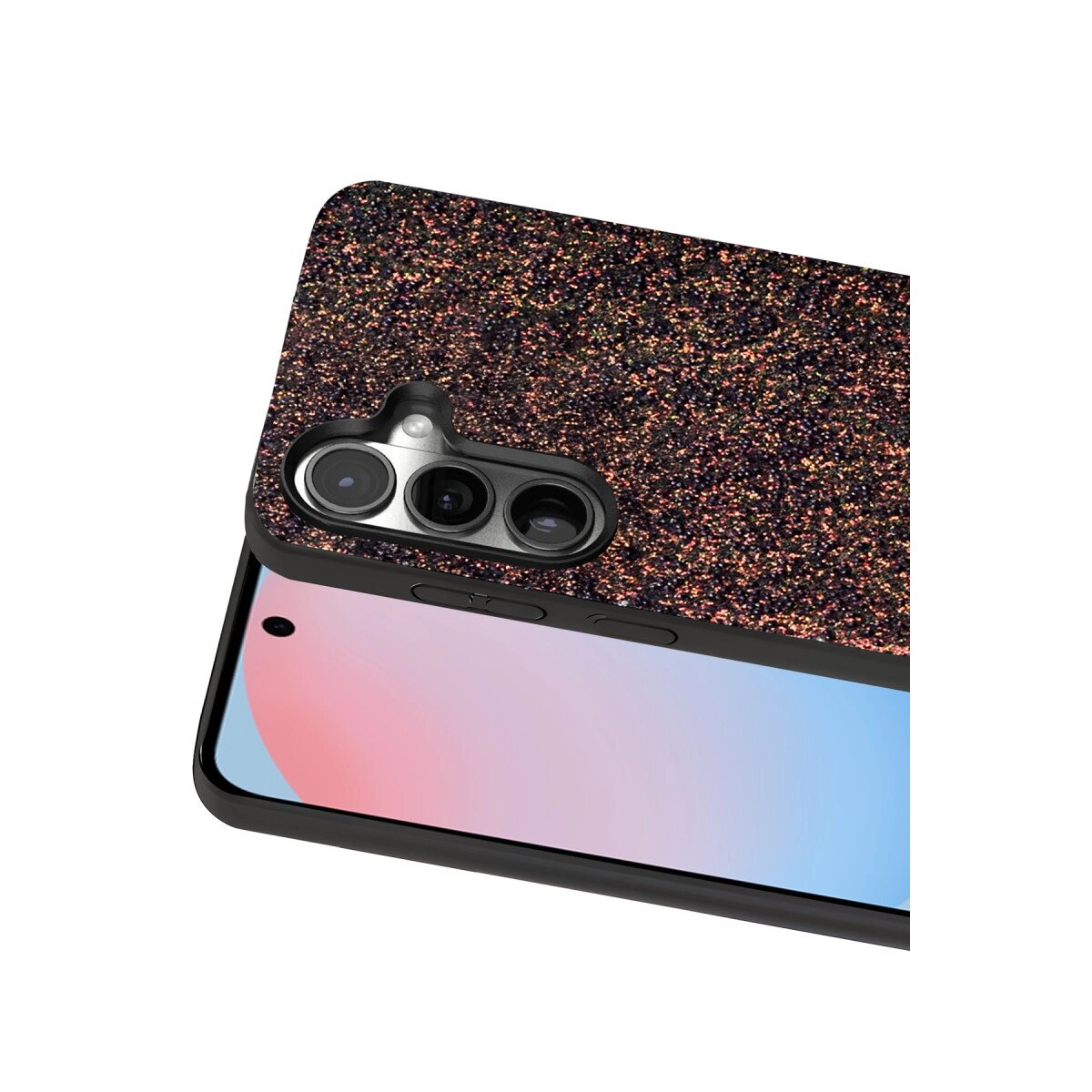 Onegif Samsung Galaxy S24 Bright Simli Kapak - Derin Mor Onegif Samsung Galaxy S24 Bright Simli Kapak - Derin Mor