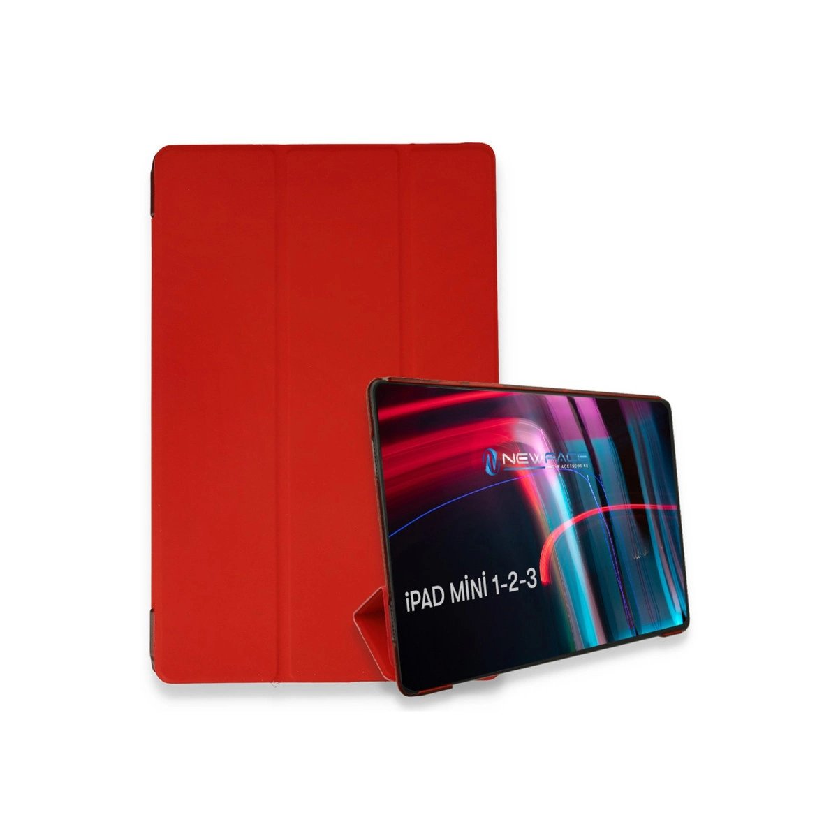 İpad Mini 3 Kılıf Tablet Smart Kılıf - Kırmızı İpad Mini 3 Kılıf Tablet Smart Kılıf - Kırmızı