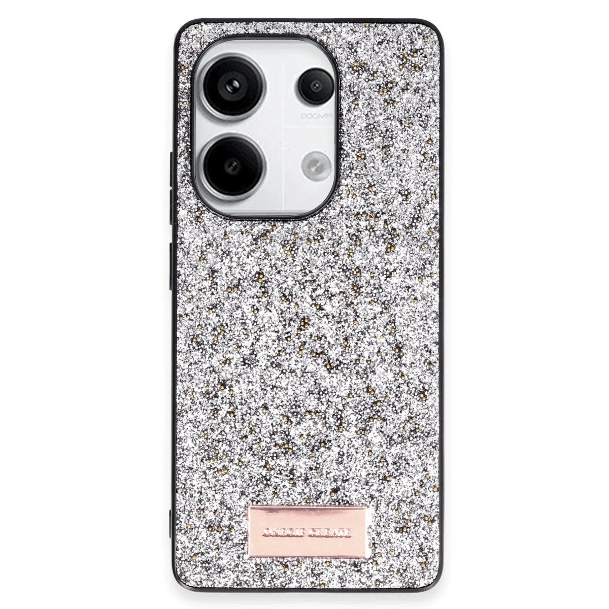 Onegif Xiaomi Redmi Note 13 Pro 4g Bright Simli Kapak - Gümüş Onegif Xiaomi Redmi Note 13 Pro 4g Bright Simli Kapak - Gümüş