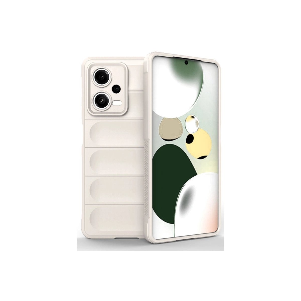 Xiaomi Poco X5 5g Kılıf Optimum Silikon - Krem