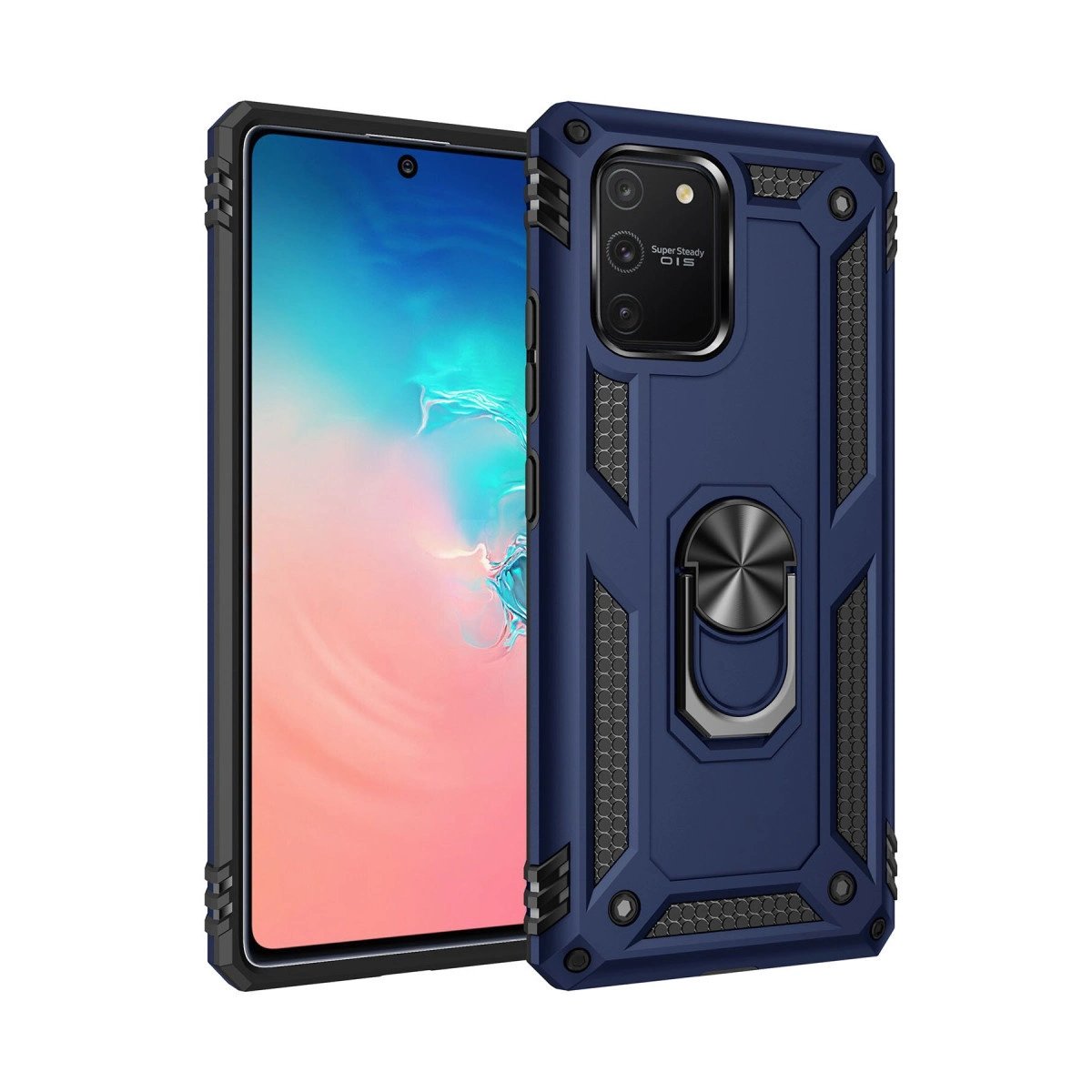 Samsung Galaxy A91 / S10 Lite Kılıf Sofya Yüzüklü Silikon Kapak - Lacivert Samsung Galaxy A91 / S10 Lite Kılıf Sofya Yüzüklü Silikon Kapak - Lacivert