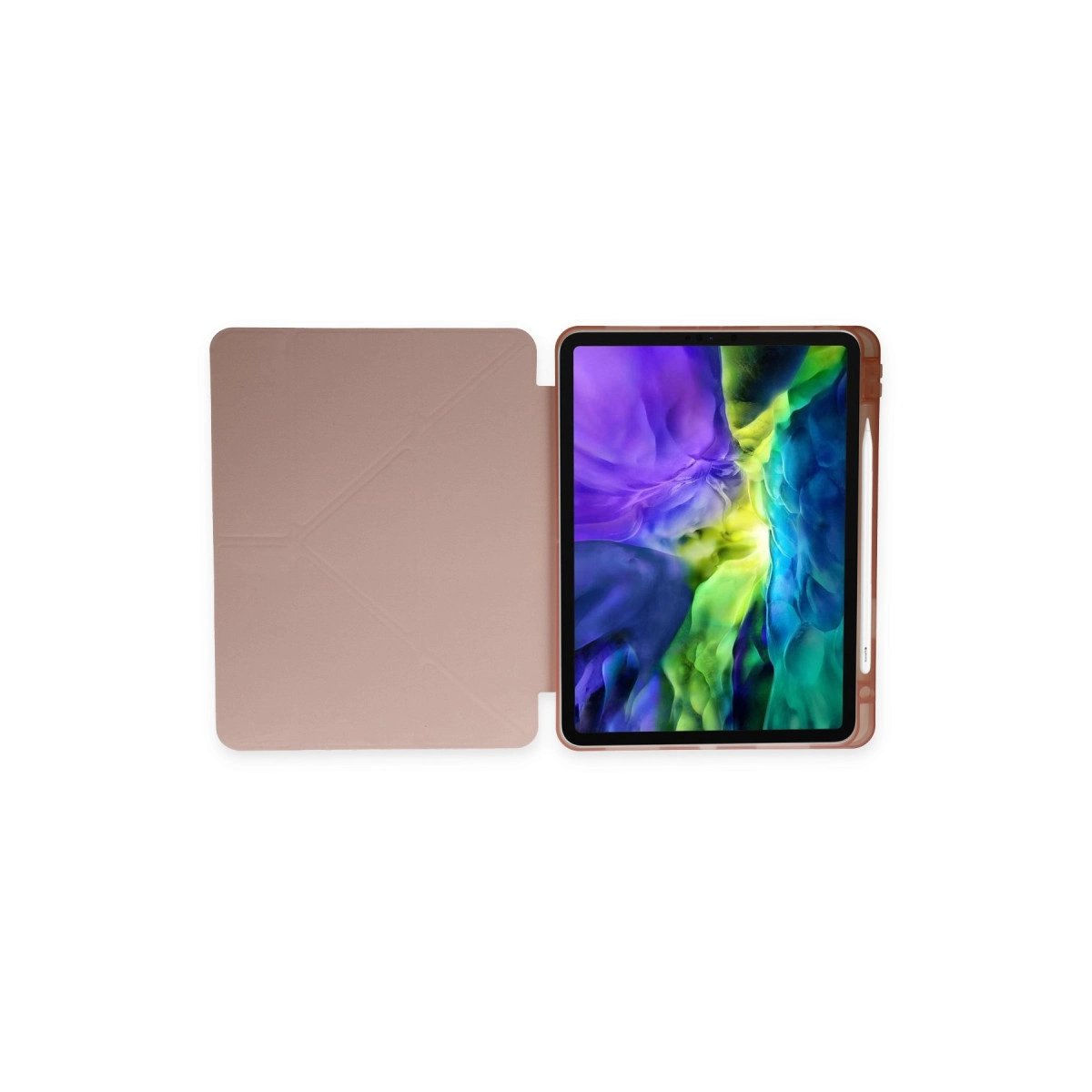 İpad Pro 11 (2021) Kılıf Kalemlikli Hugo Tablet Kılıfı - Rose Gold İpad Pro 11 (2021) Kılıf Kalemlikli Hugo Tablet Kılıfı - Rose Gold