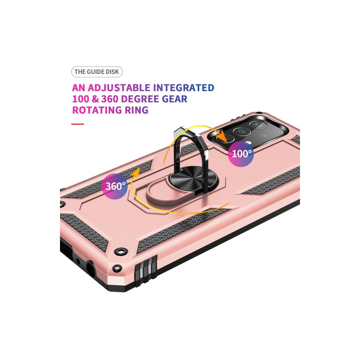 Samsung Galaxy A23 4g Kılıf Sofya Yüzüklü Silikon Kapak - Rose Samsung Galaxy A23 4g Kılıf Sofya Yüzüklü Silikon Kapak - Rose