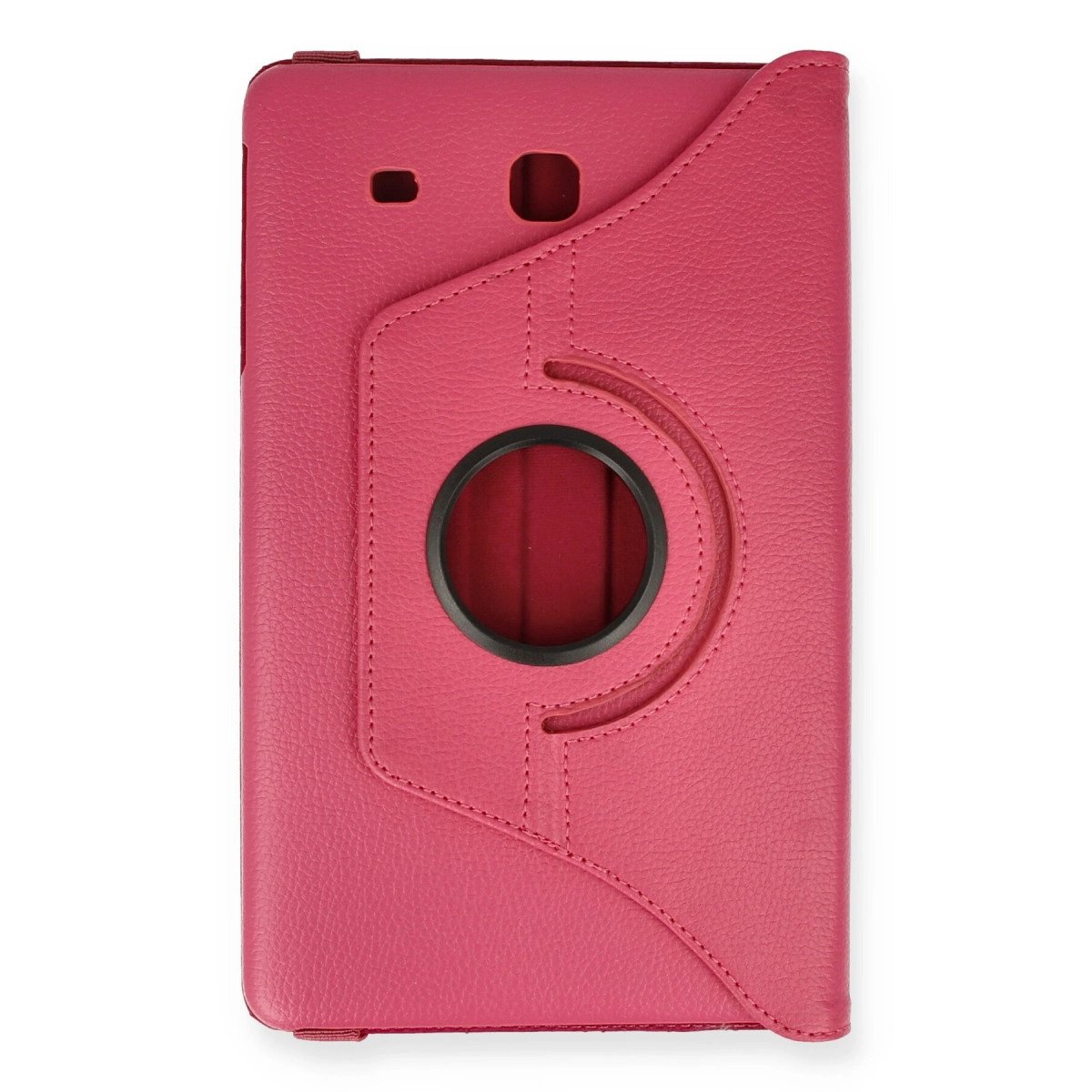 Samsung Galaxy T560 Tab E 9.7 Kılıf 360 Tablet Deri Kılıf - Pembe